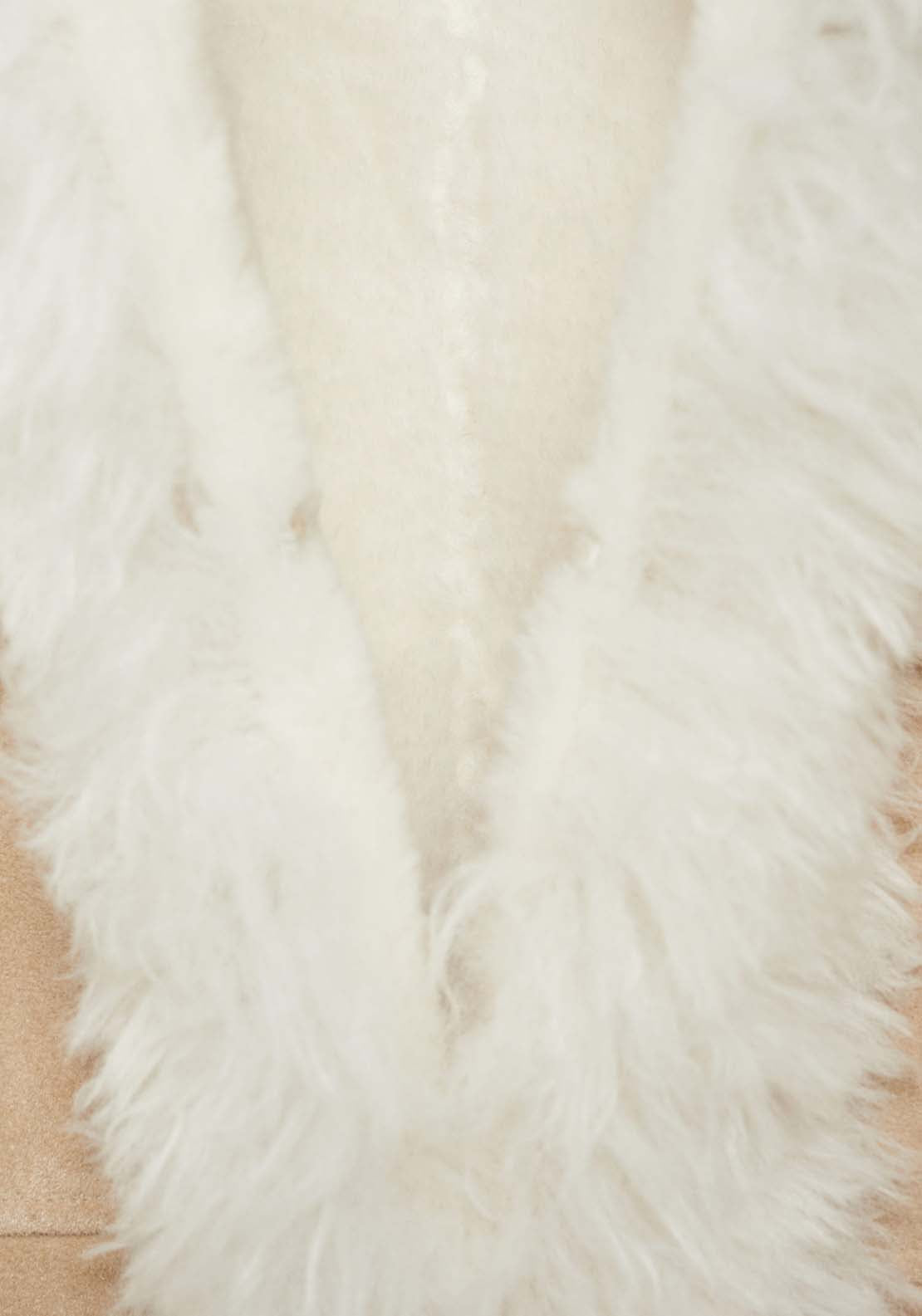 Mango Shearling-lined coat - Light Beige 6 Shaws Department Stores