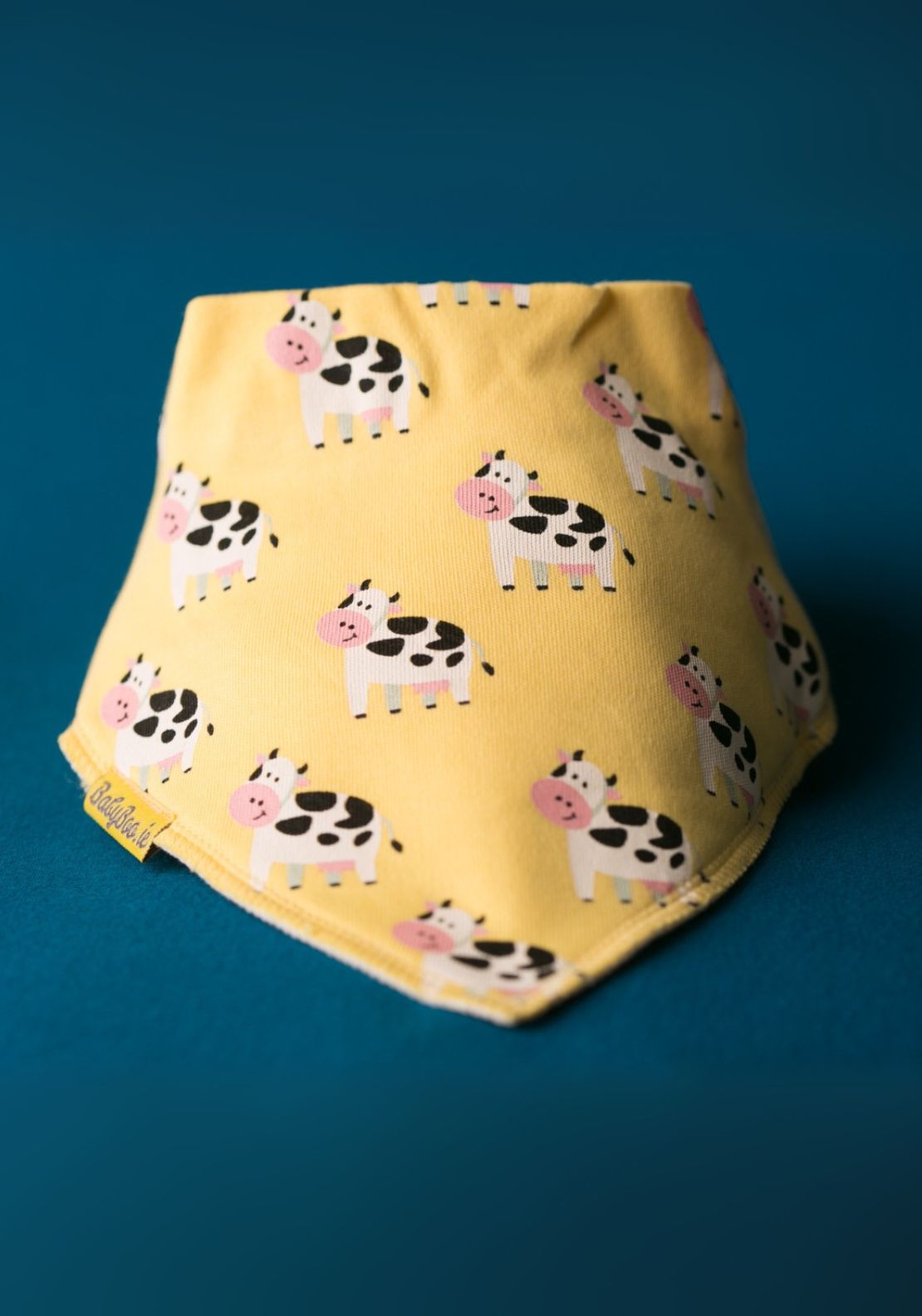 Lemon Cow Organic Cotton DribbleBoo Bandana Bib - Yellow
