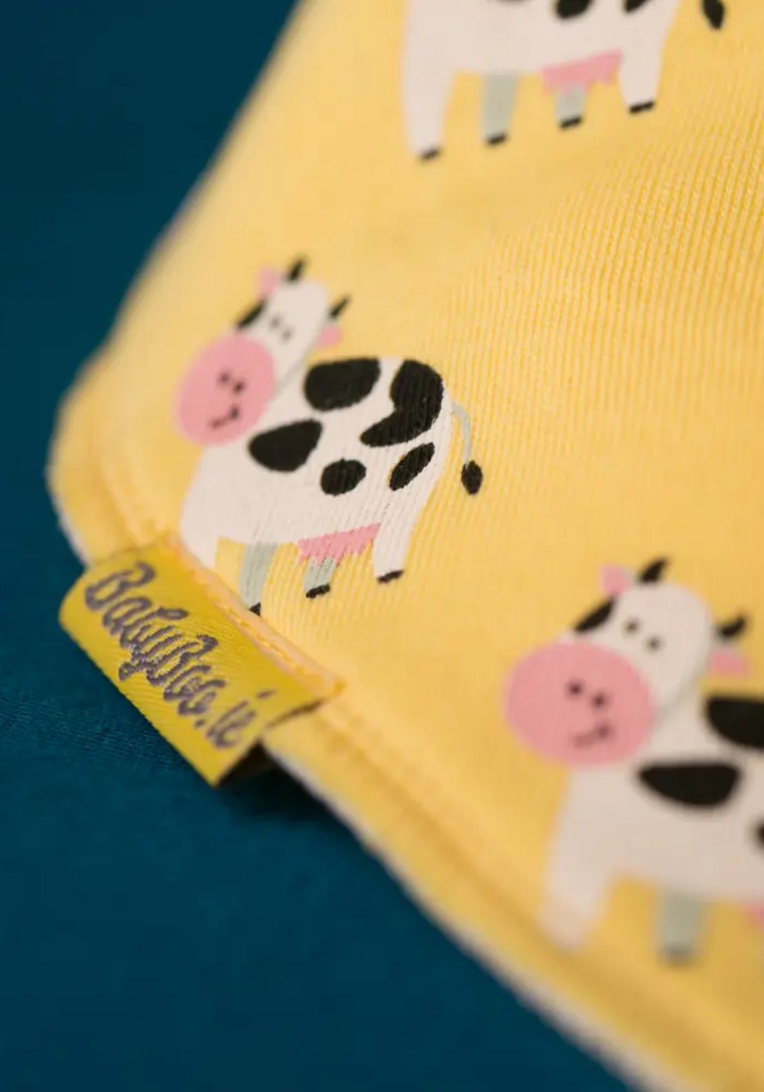 Lemon Cow Organic Cotton DribbleBoo Bandana Bib - Yellow