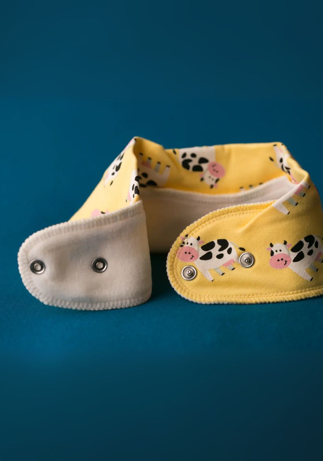 Lemon Cow Organic Cotton DribbleBoo Bandana Bib - Yellow