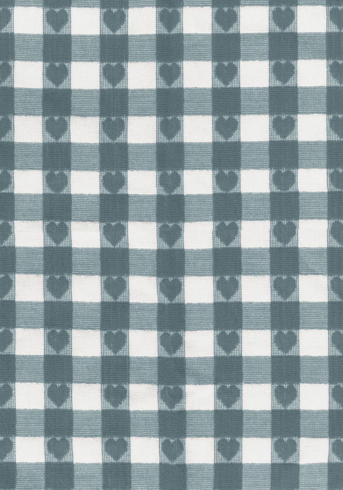 The Home Collection Hearts Check Tea Towel - Grey 3 Shaws Department Stores
