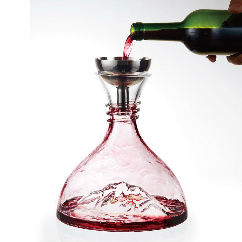 Killarney Crystal Iceberg Decanter with Aerator 3 Shaws Department Stores