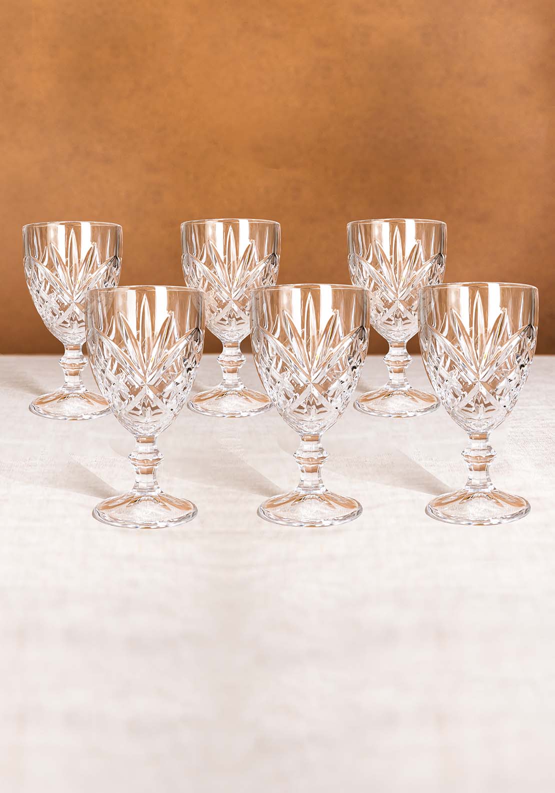 Killarney Crystal Trinity Goblet Set Of 6 3 Shaws Department Stores