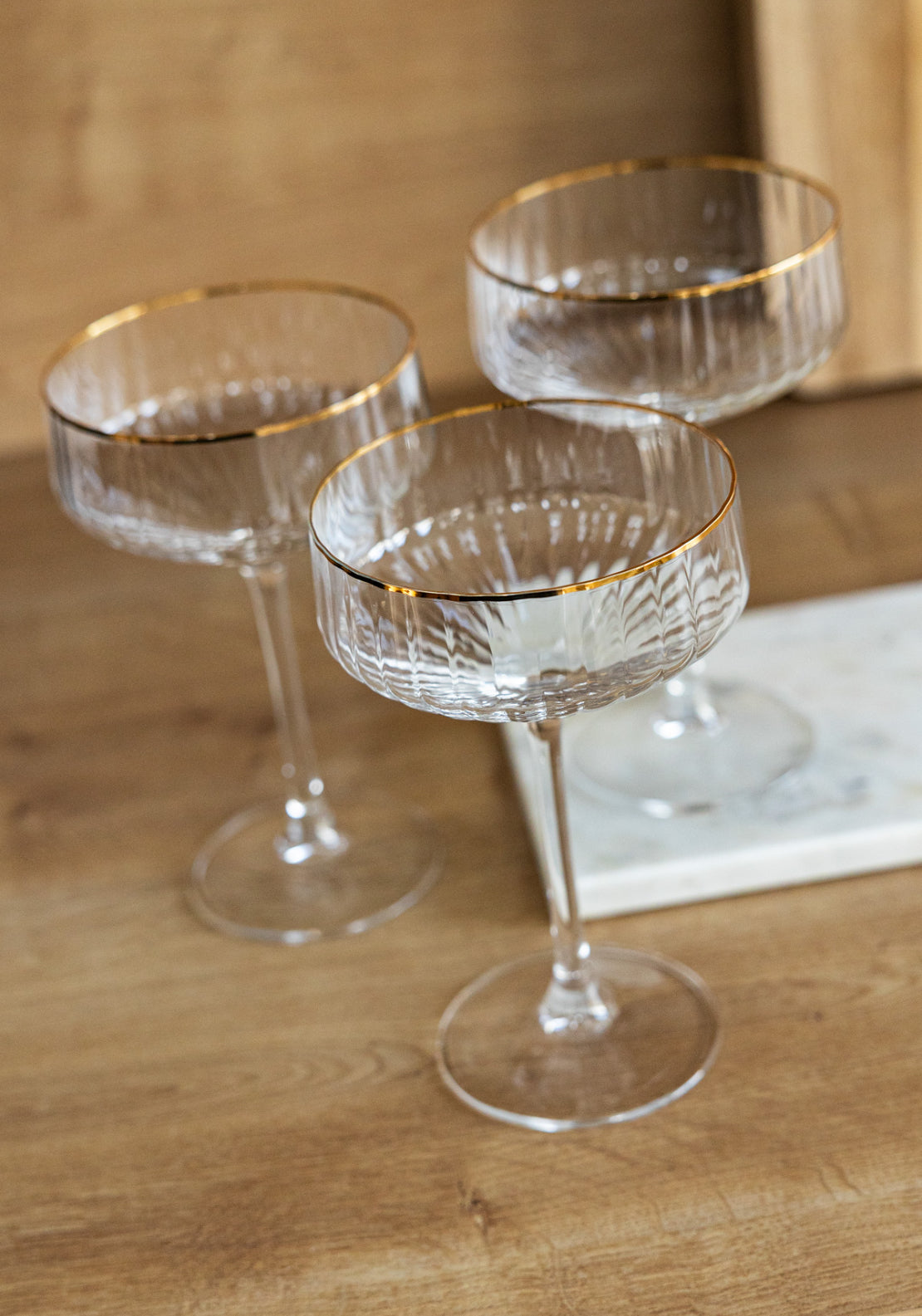 Killarney Crystal Kenmare Collection Coupe Glass Set of 4 - Clear 1 Shaws Department Stores