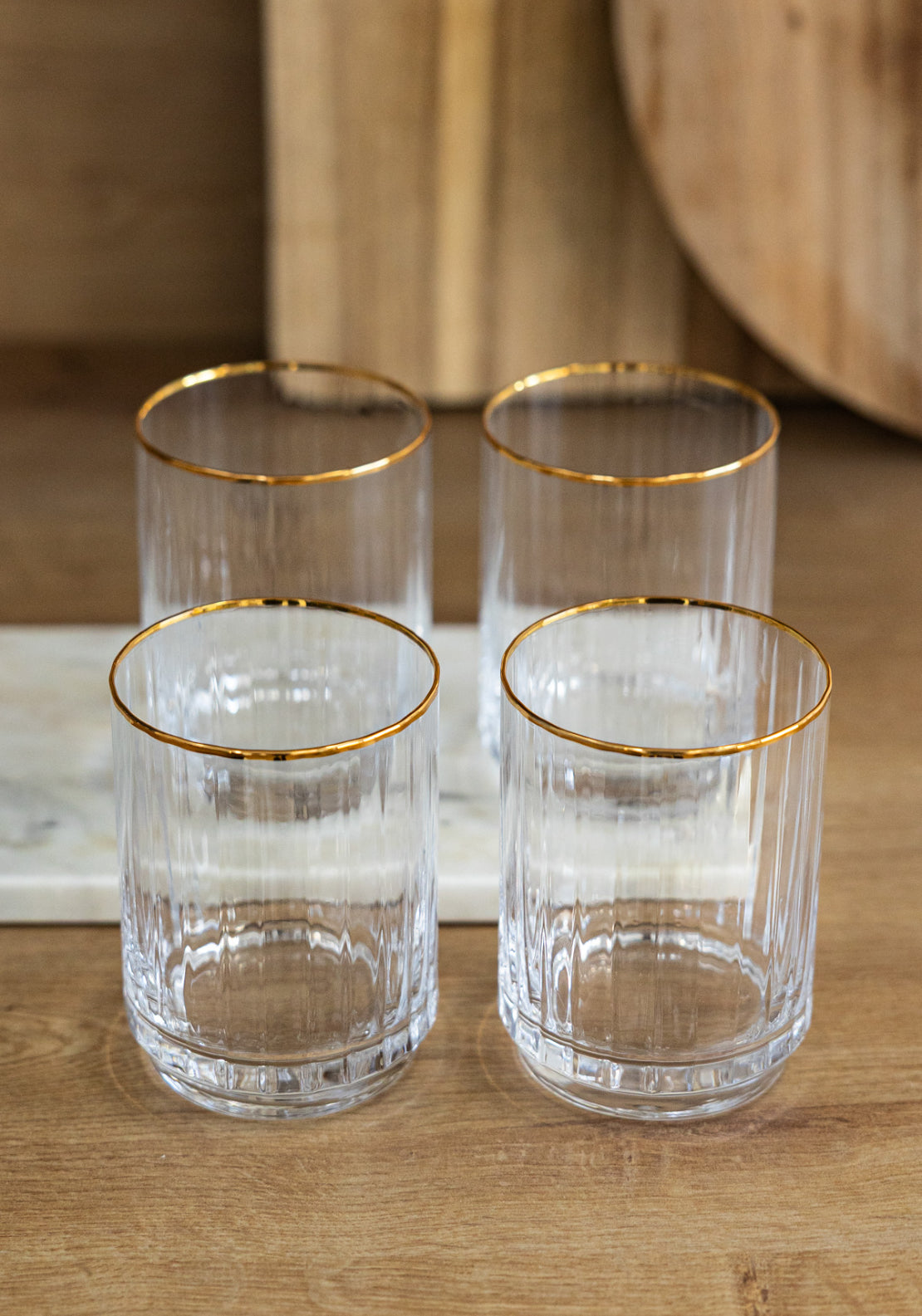 Killarney Crystal Kenmare Collection Tumbler Set of 4 - Clear 2 Shaws Department Stores