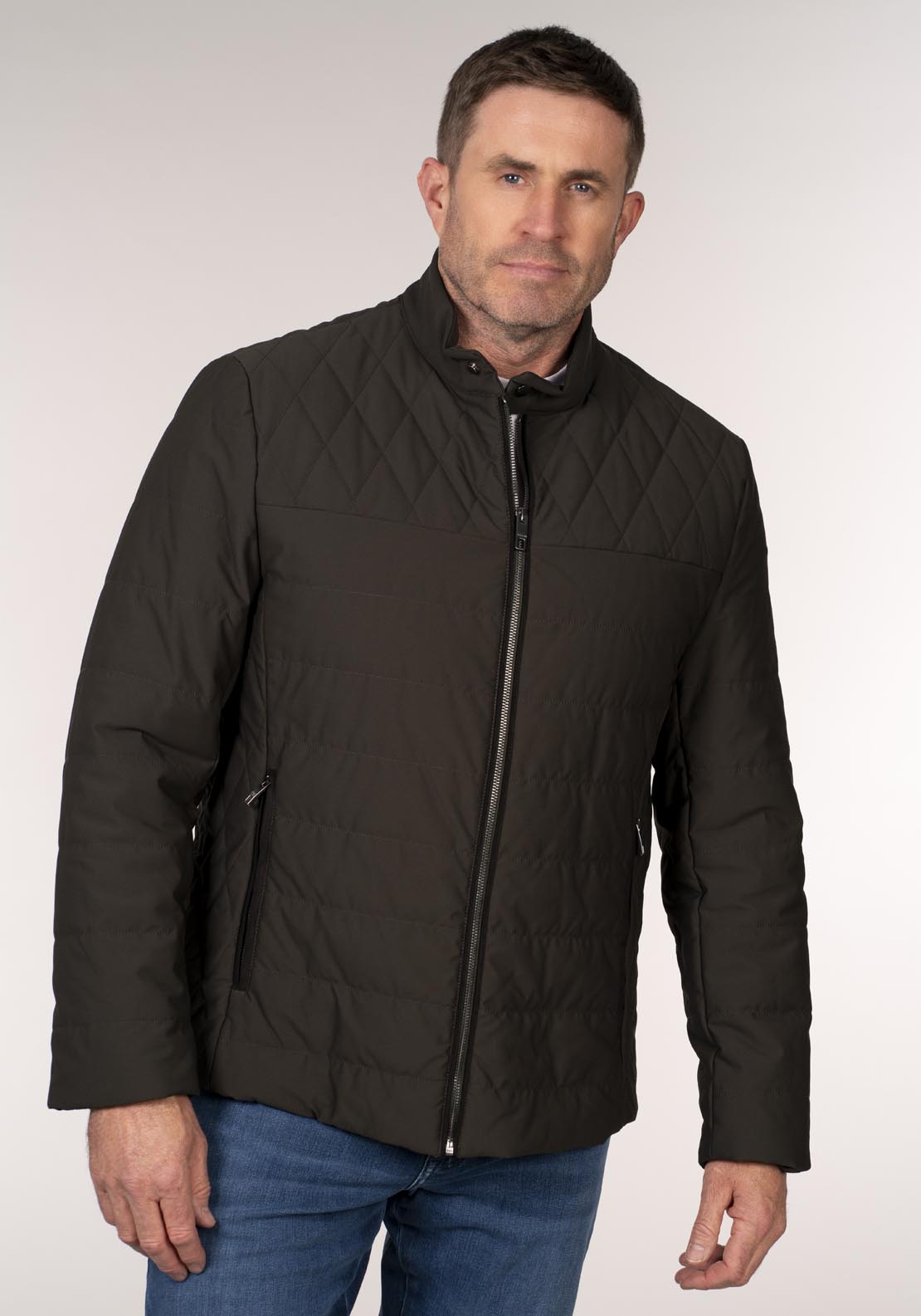 Daniel Grahame Kemp 3/4 Jacket - Brown 5 Shaws Department Stores
