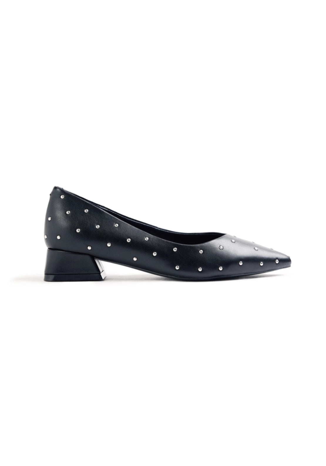 Studded Pump Shoe - Black