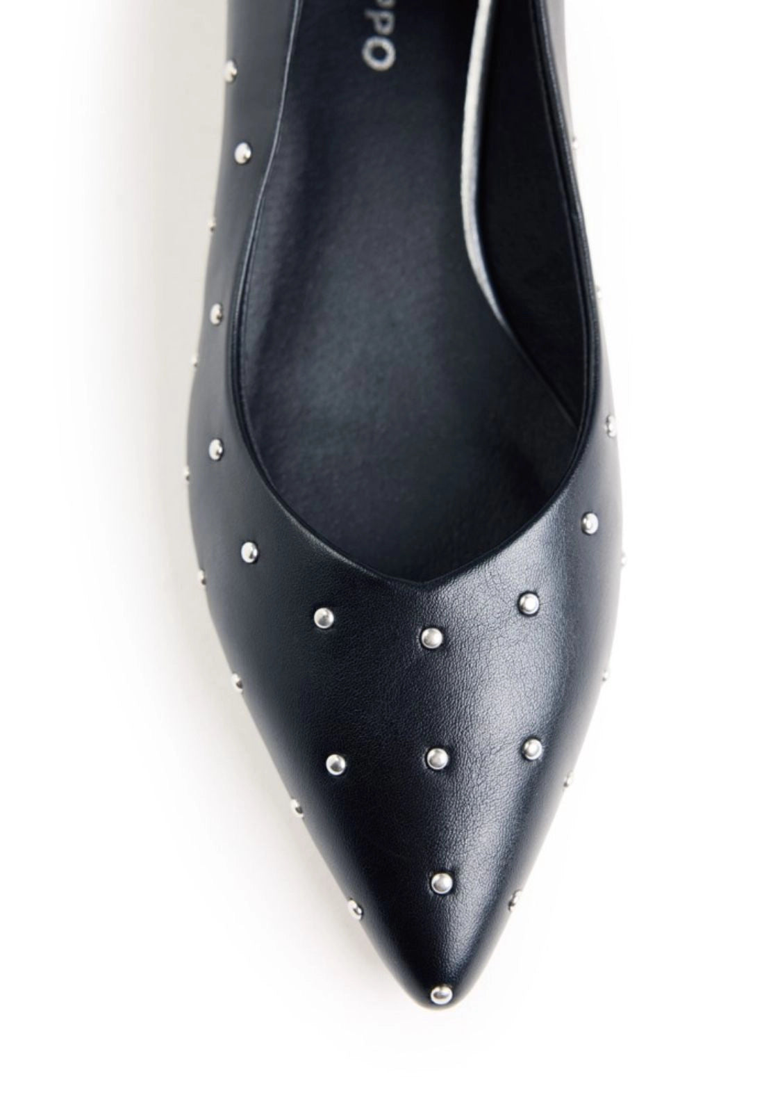 Studded Pump Shoe - Black