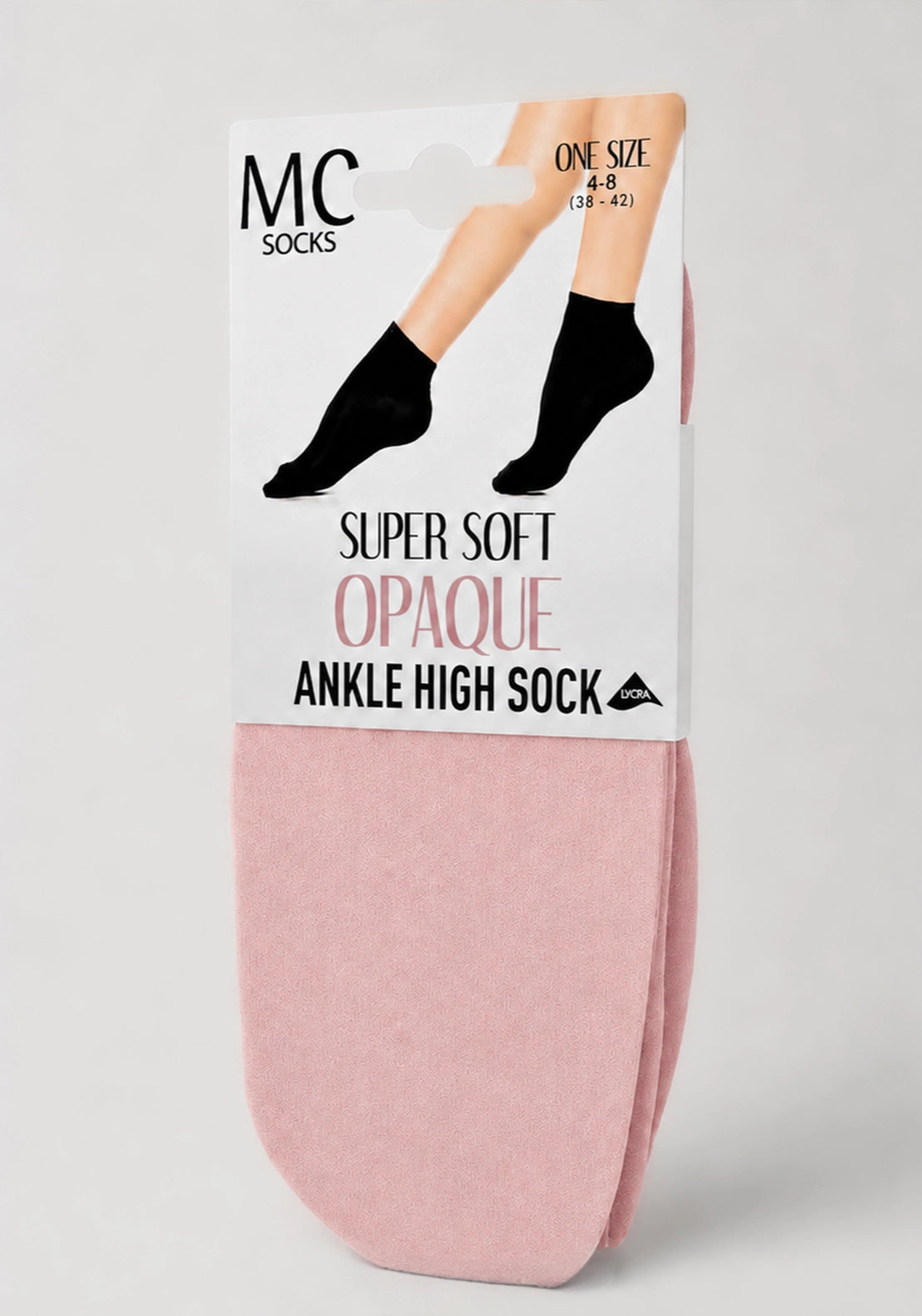 Supersoft Opaque Ankle Highs - Pink