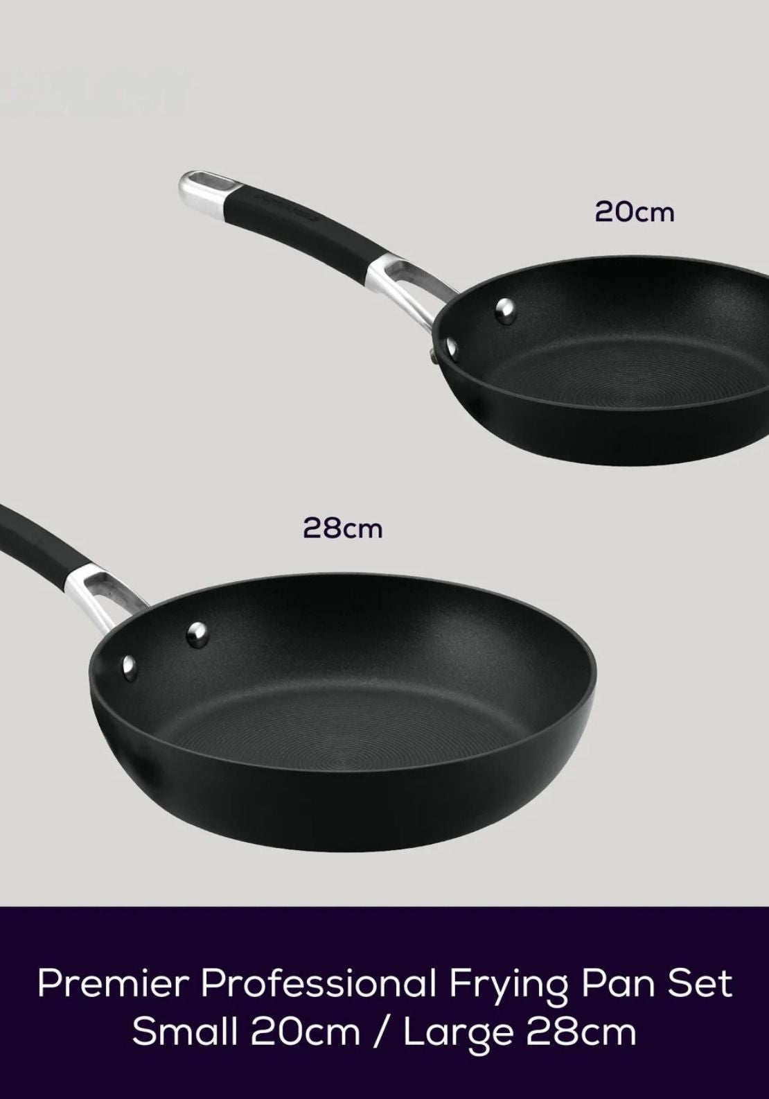 Premier Professional Frypan Twin Pack - Black