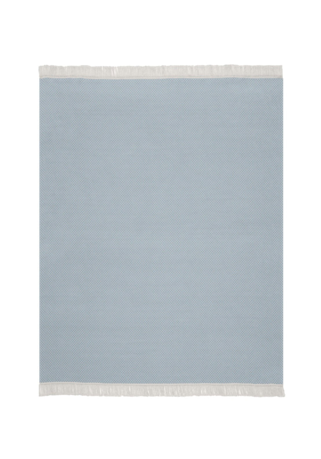 Biederlack Cotton Blend Diamond Pattern Throw - Blue 4 Shaws Department Stores