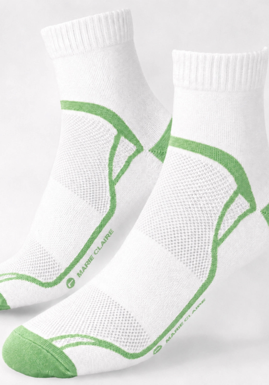 Marie Claire Cotton Trainer Liner Sport Ankle Socks 2 Pair Pack - Pink 4 Shaws Department Stores