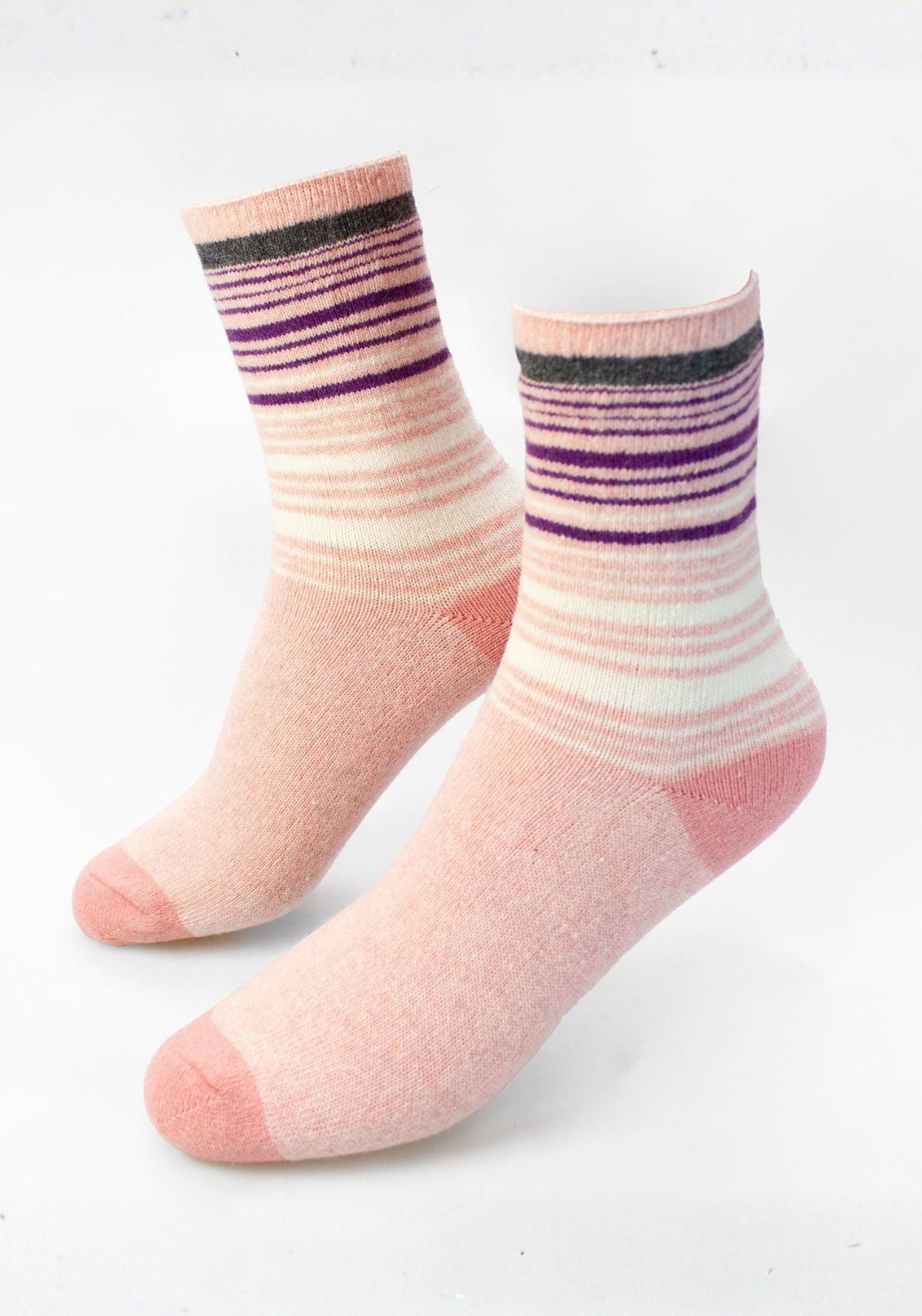 Marie Claire Lambs Wool Soft Socks - Pink 1 Shaws Department Stores