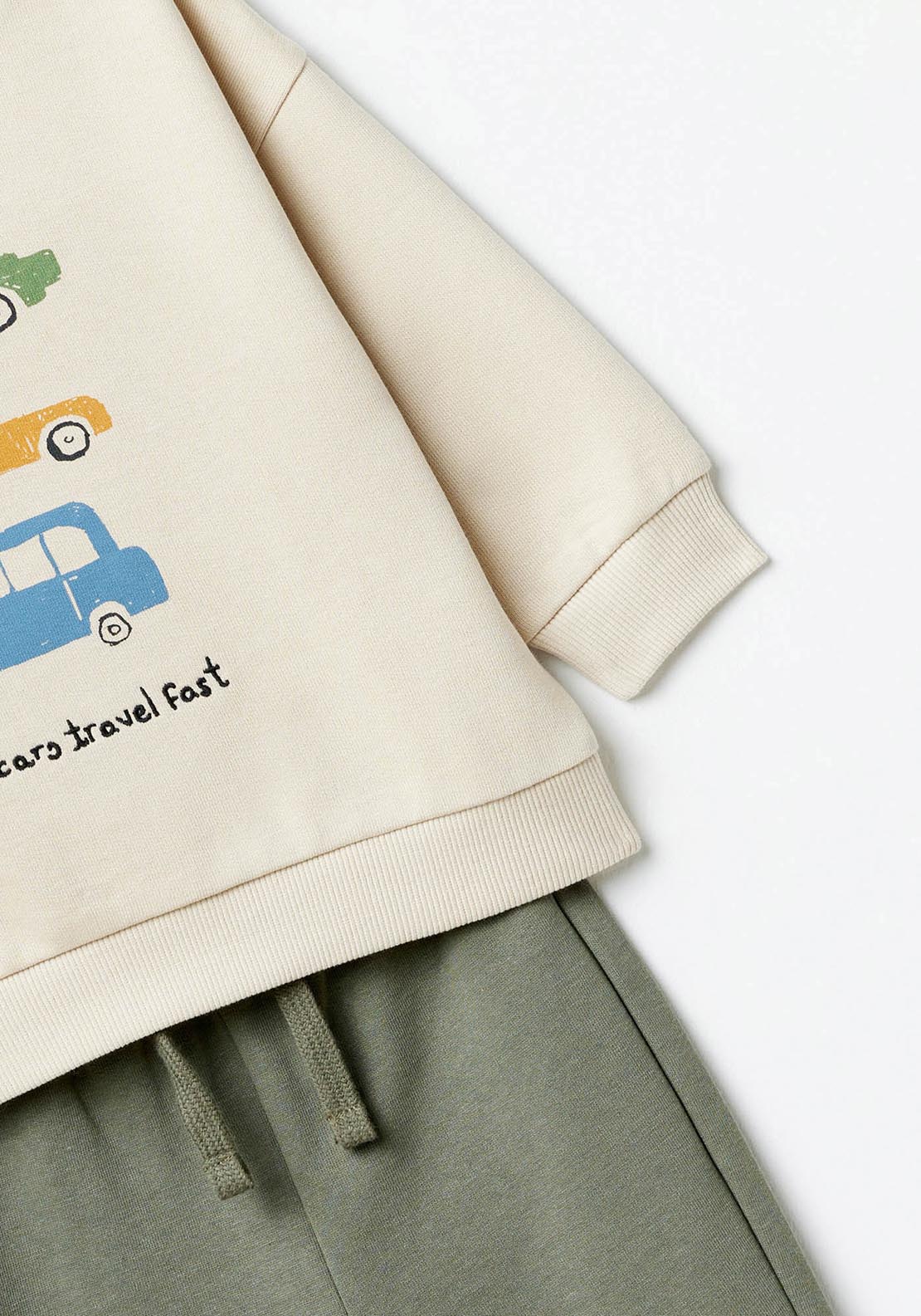 Sfera Cars fleece set - Green 4 Shaws Department Stores
