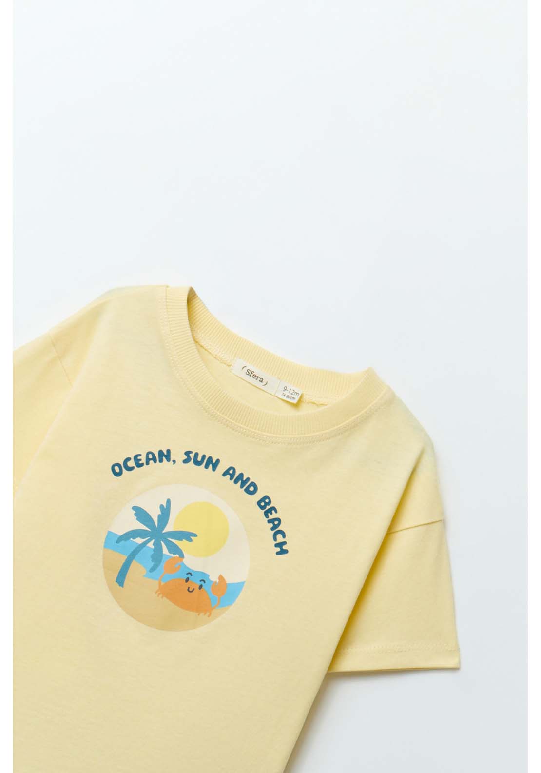 Sfera Beach Print Short Set - Yellow 2 Shaws Department Stores