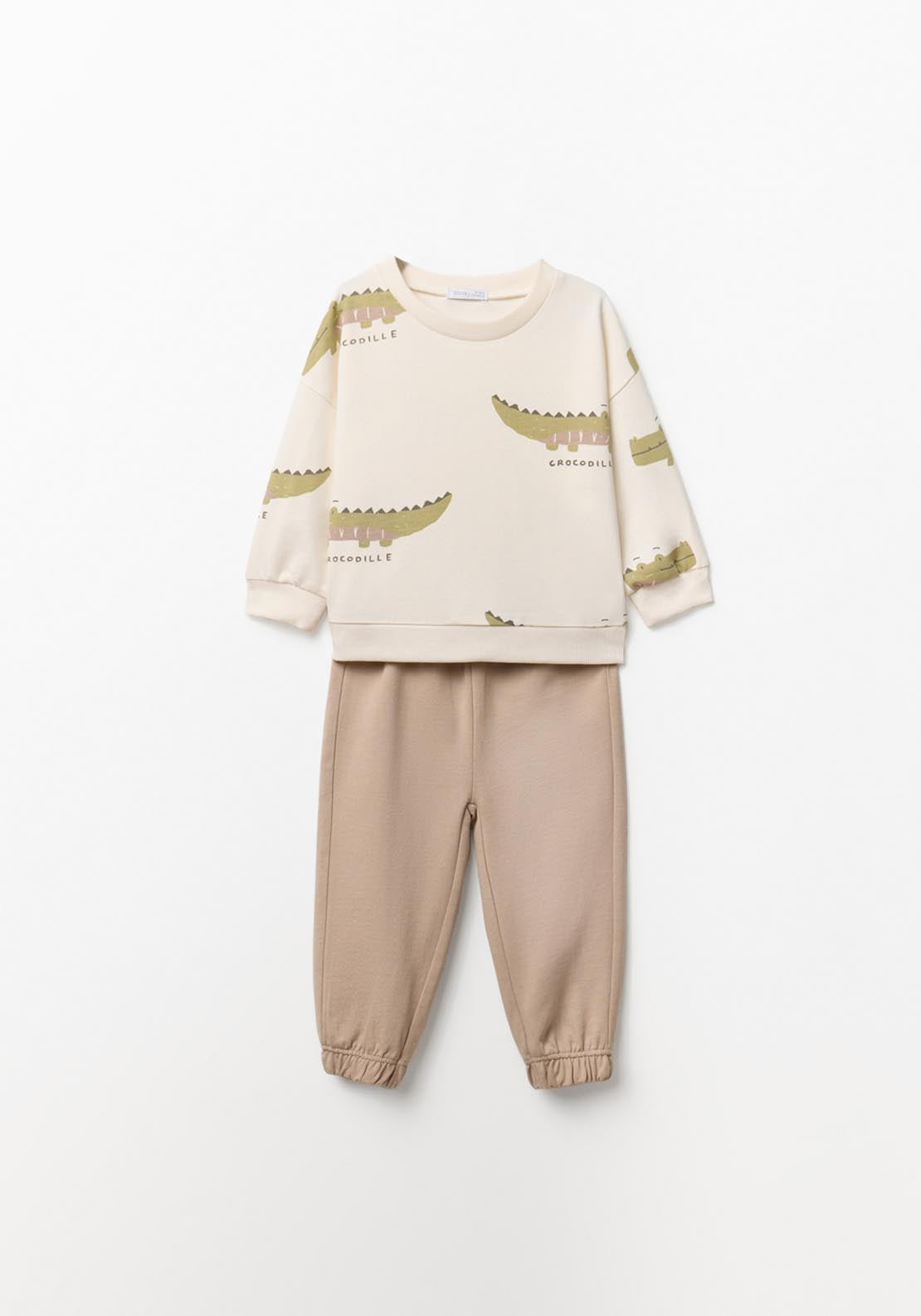 Crocodile Jogger Set - White