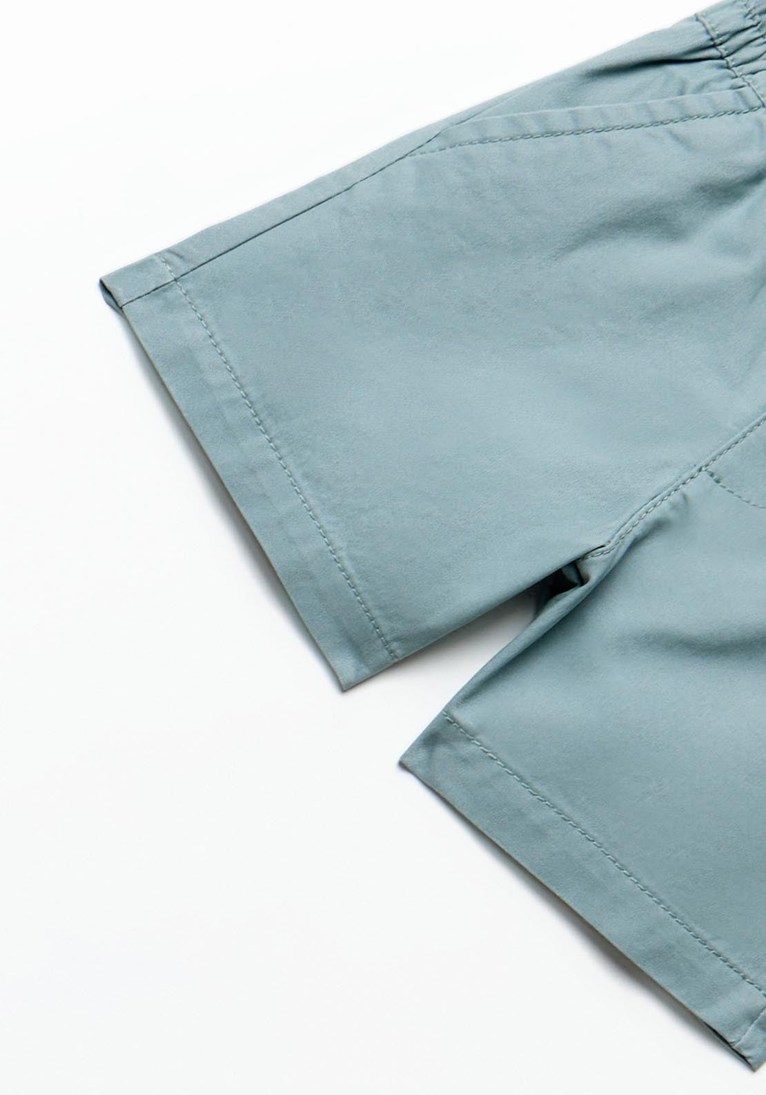 Sfera Chino Bermuda Shorts - Blue Petrol 3 Shaws Department Stores