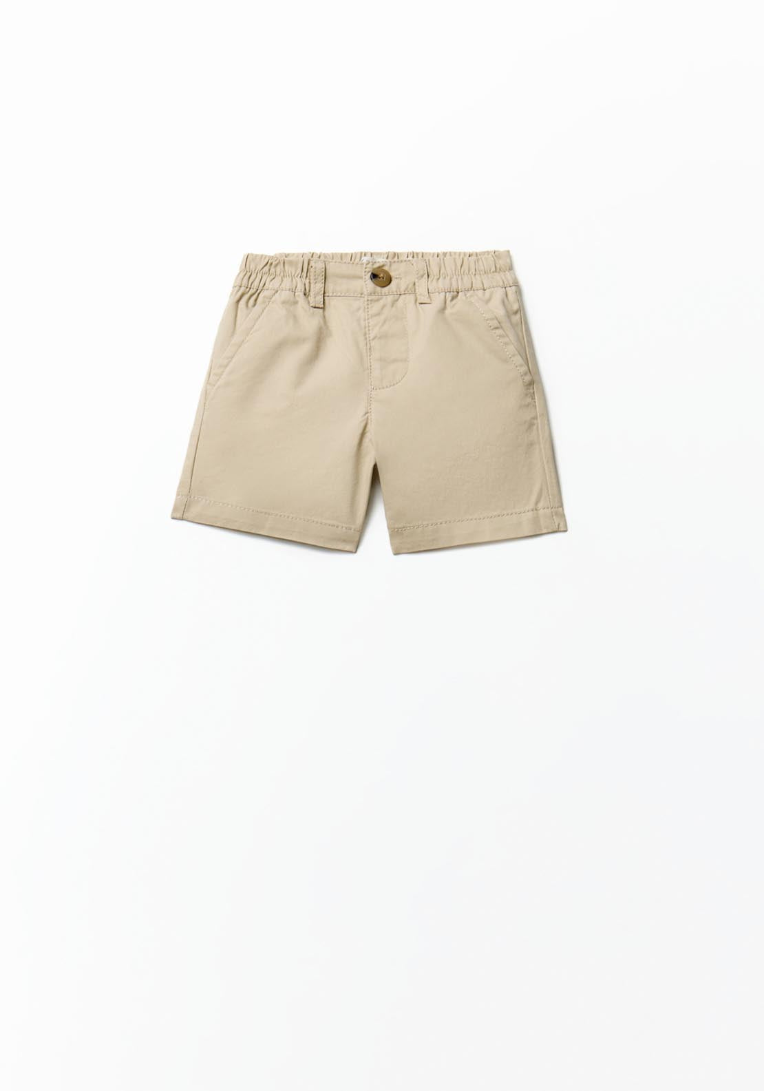 Sfera Chino Bermuda Shorts - Beige 1 Shaws Department Stores