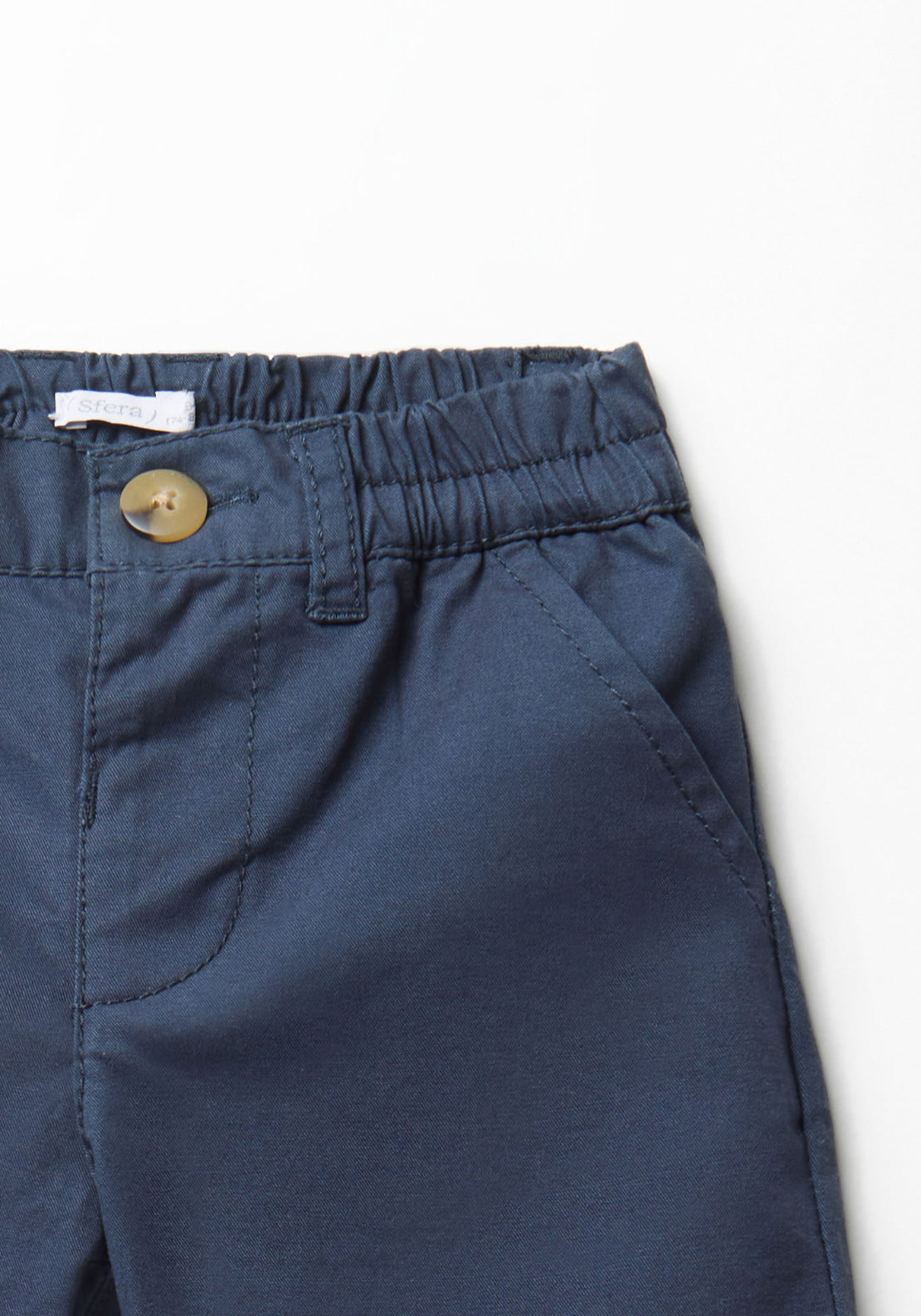 Chino Style Bermuda Shorts - Blue
