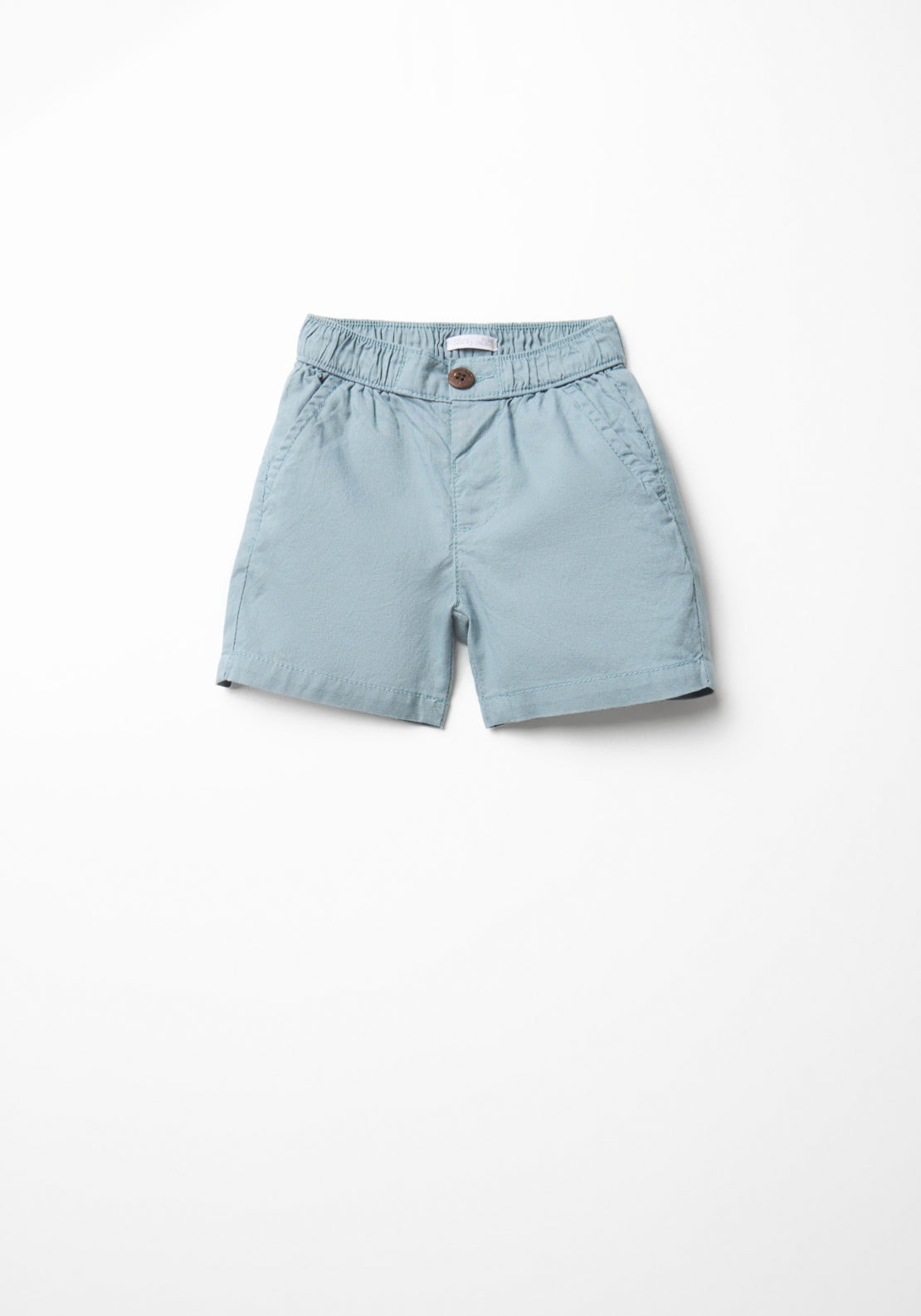 Losse Fit Cotton Bermuda Shorts - Blue Petrol