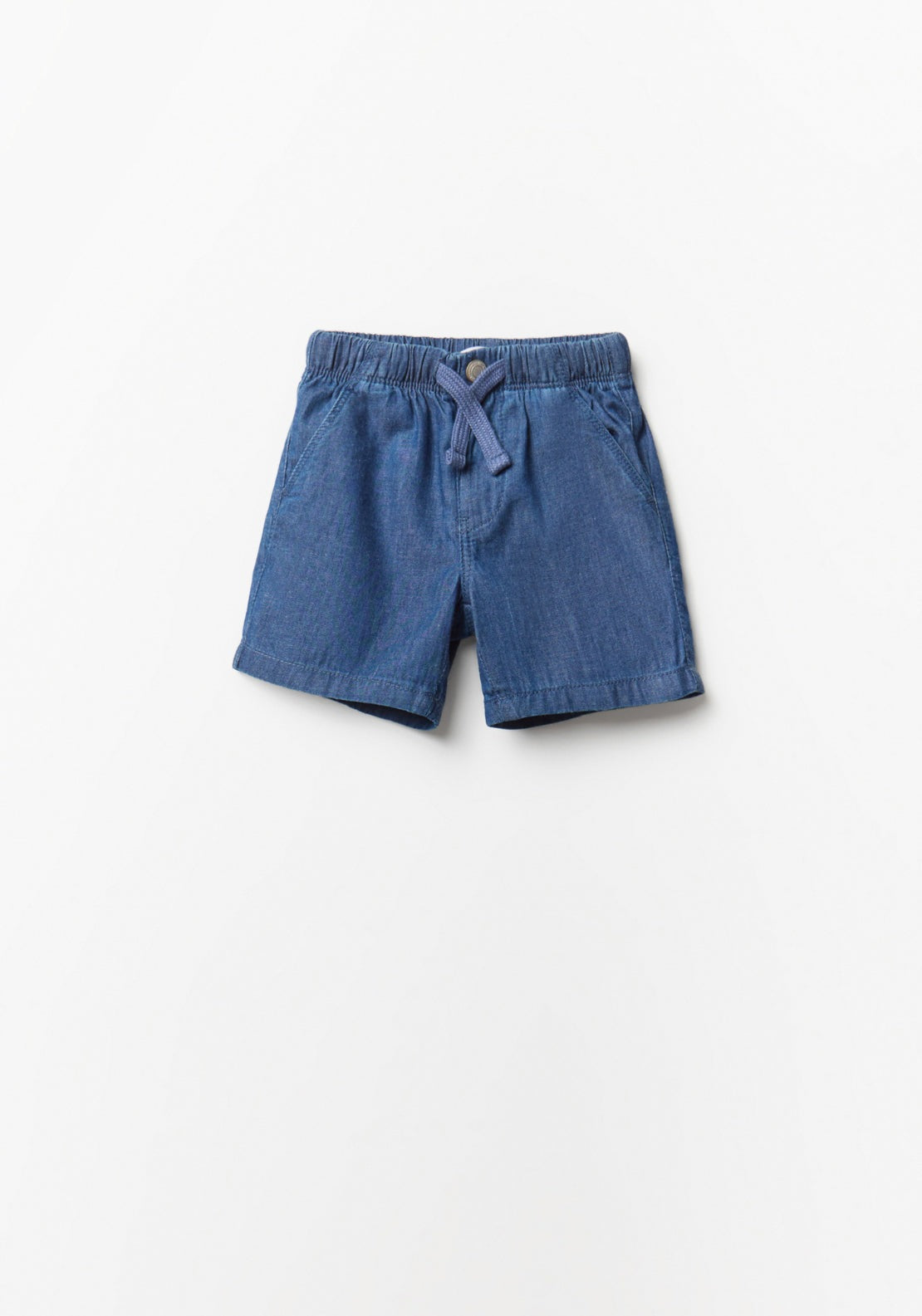 Comfort Fit Denim Bermuda Shorts - Denim Medium Wash