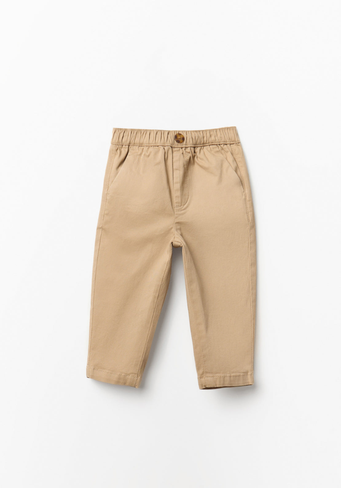 Basic Comfort Chino Trousers - Brown