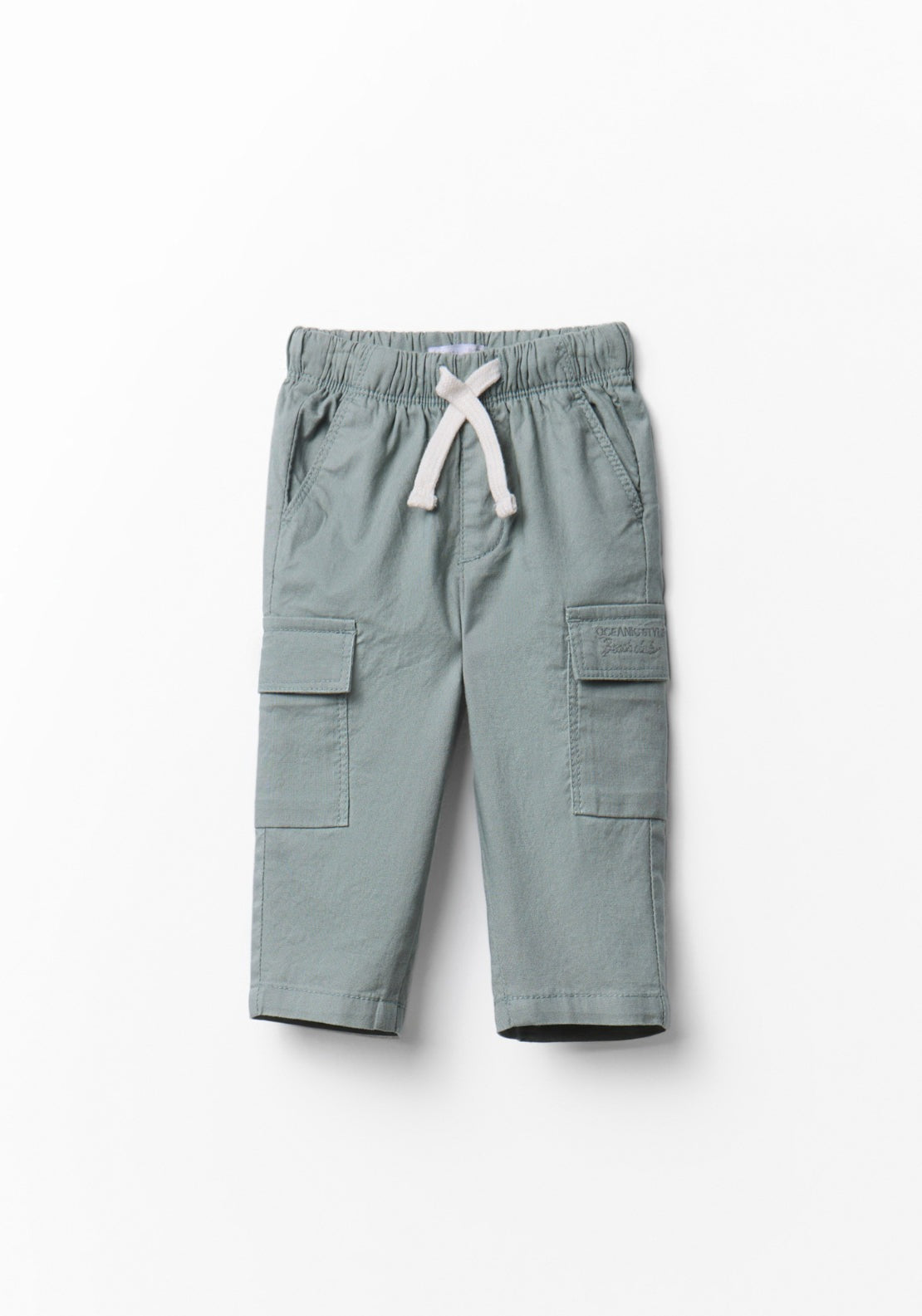 Cotton Cargo Trousers - Green