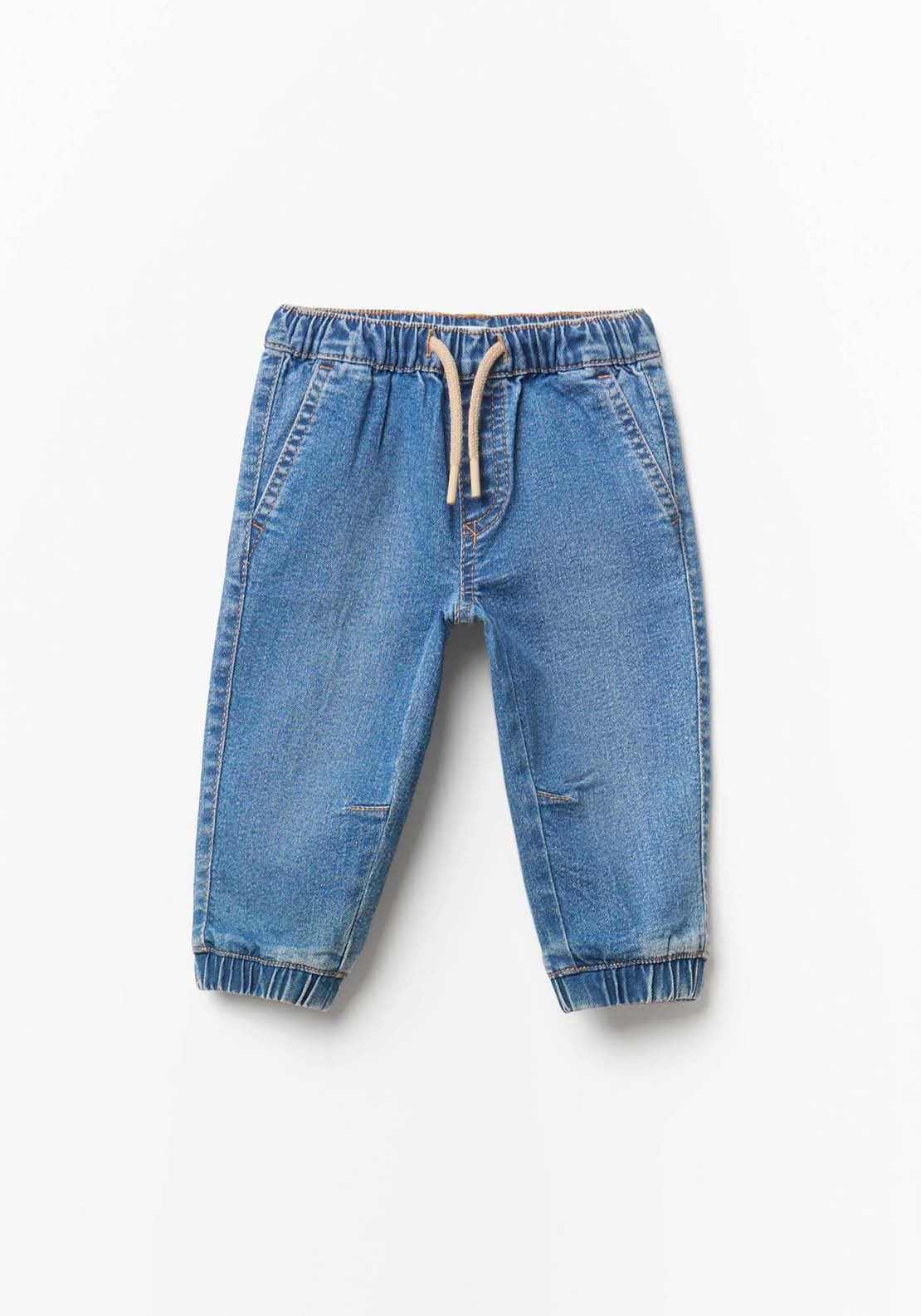 Jogger Denim Knit - Denim Light Wash