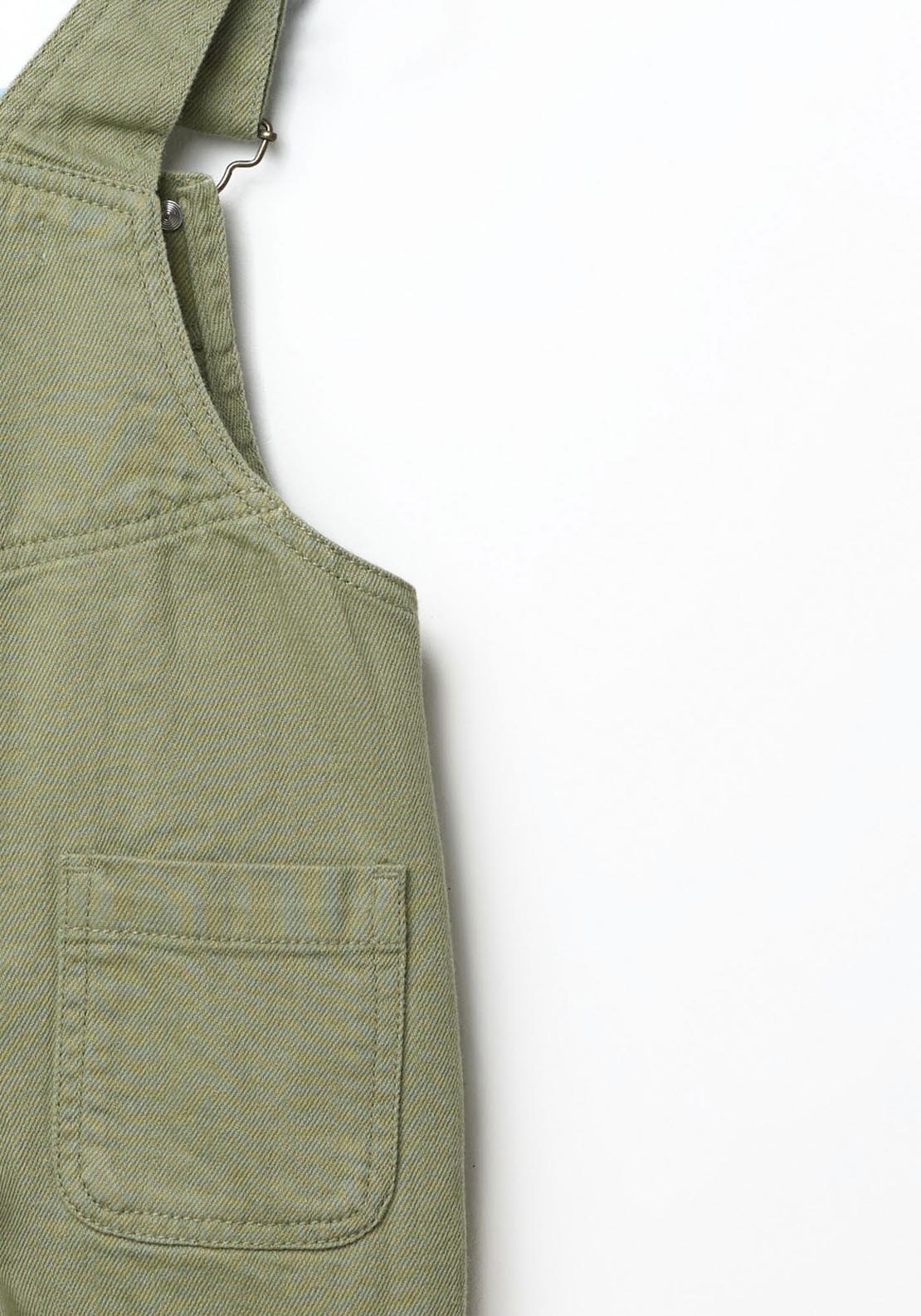 Sfera Coloured Denim Dungarees - Green 4 Shaws Department Stores
