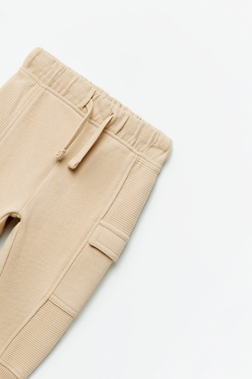 Sfera Mixed-fabric trousers - Beige 4 Shaws Department Stores