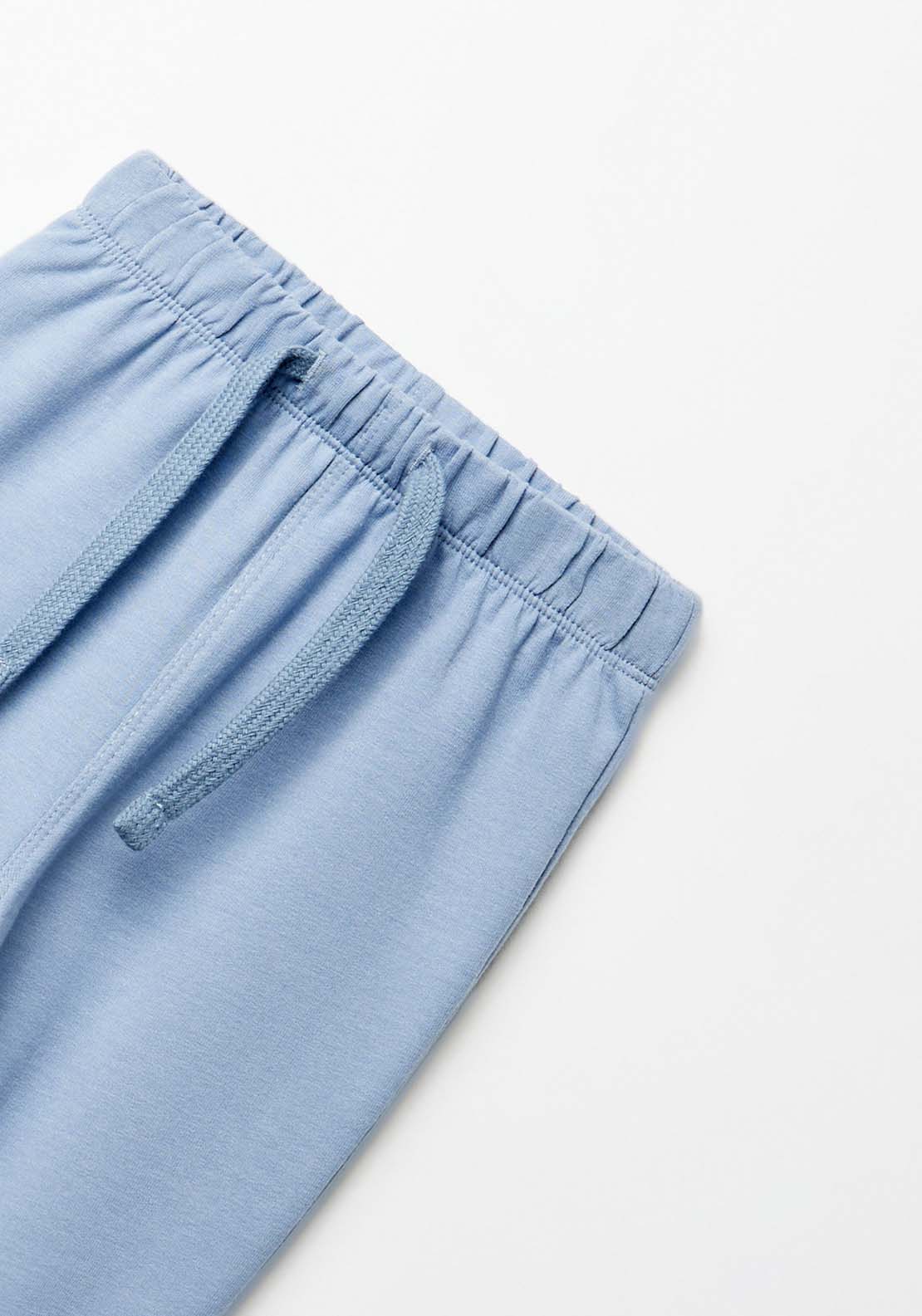 Sfera Drawstring terry jogging bottoms - Blue 4 Shaws Department Stores