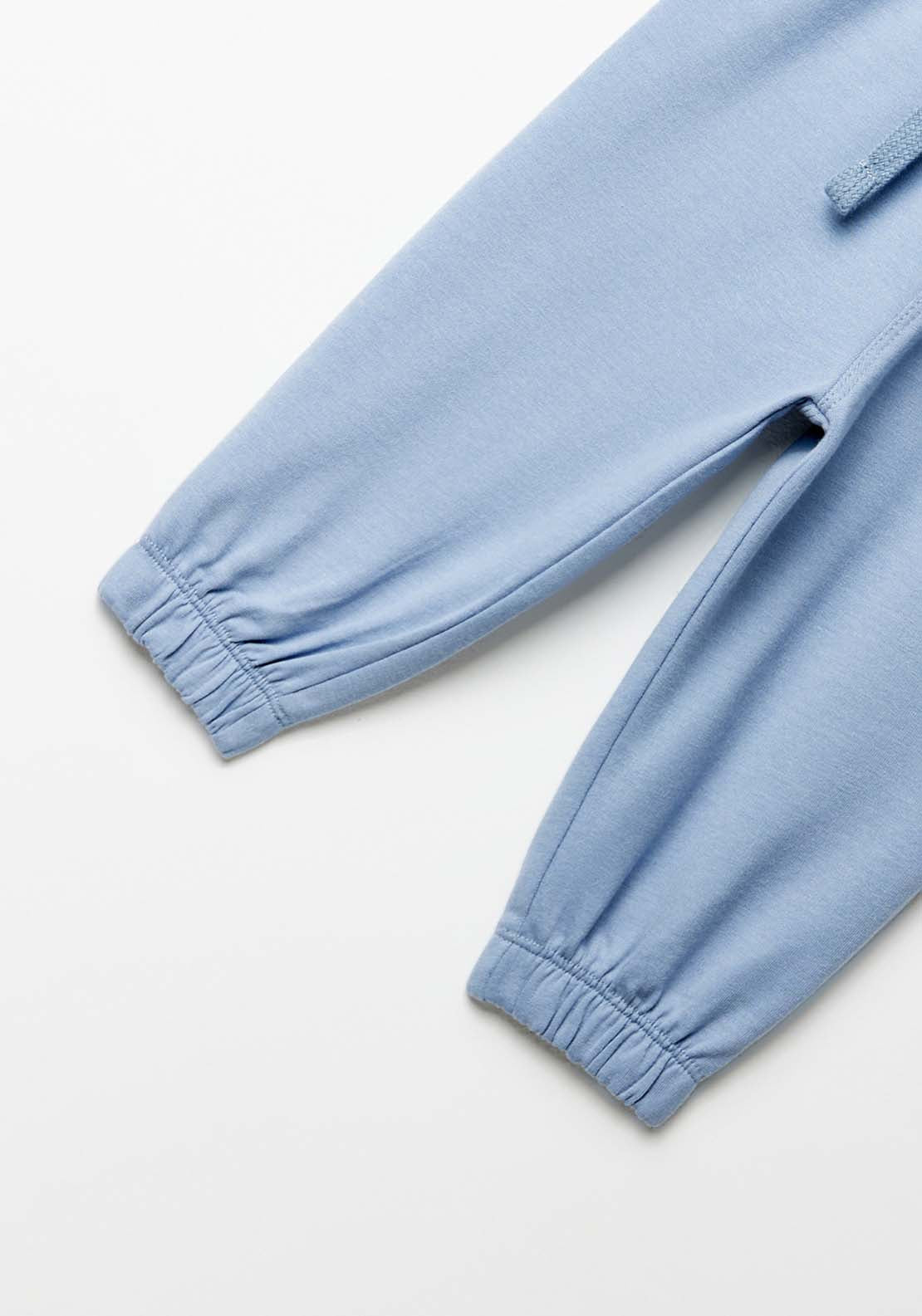 Sfera Drawstring terry jogging bottoms - Blue 3 Shaws Department Stores