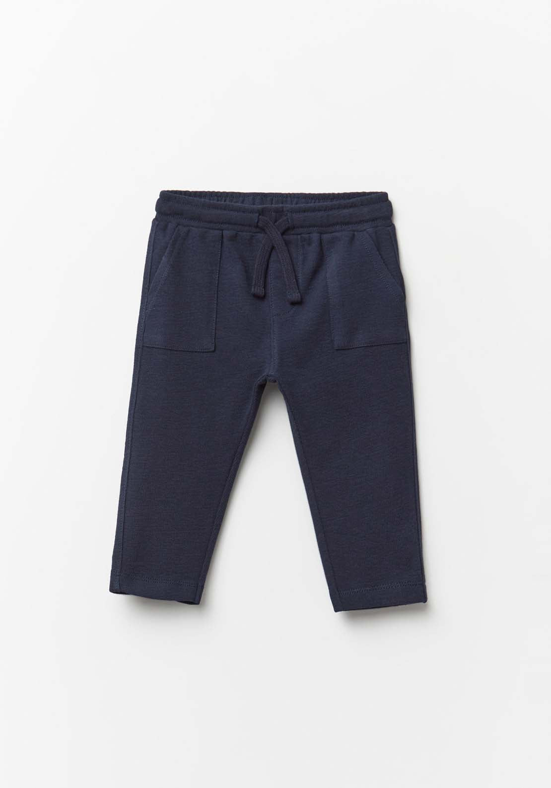 Rustic Knit Joggers - Blue