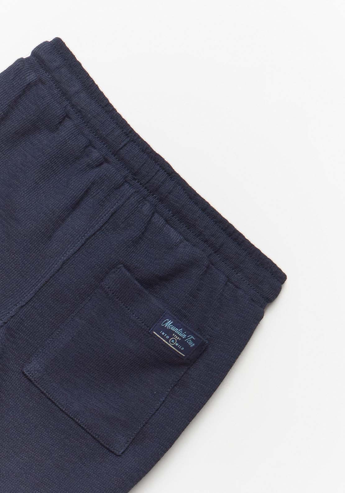 Rustic Knit Joggers - Blue