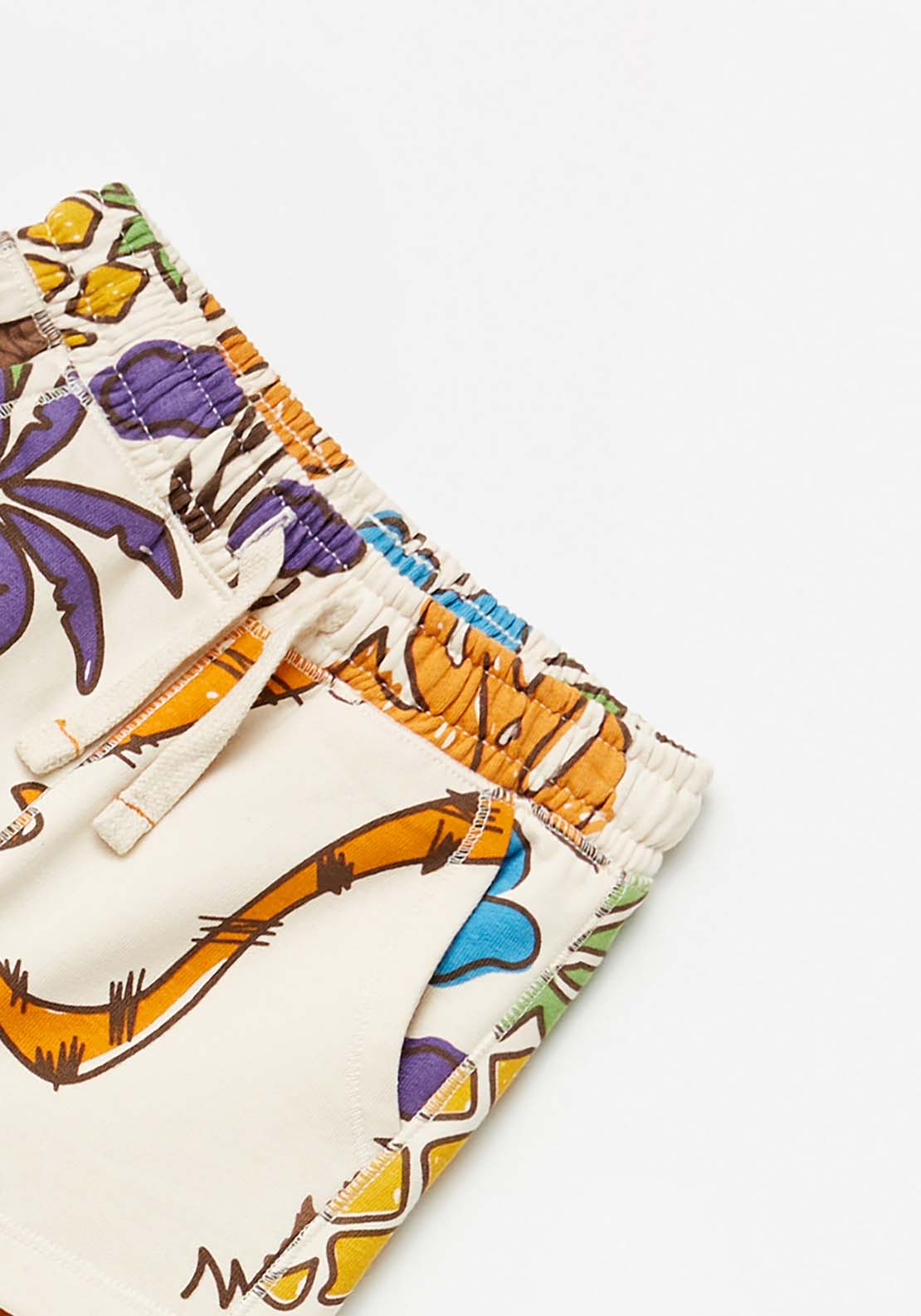Sfera Jungle Print Shorts - White 4 Shaws Department Stores