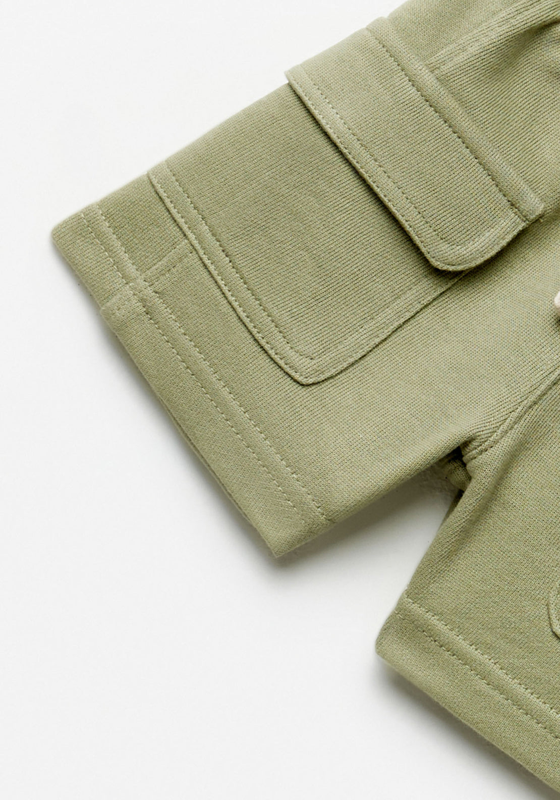 Sfera Terry cargo Bermuda shorts - Green 2 Shaws Department Stores