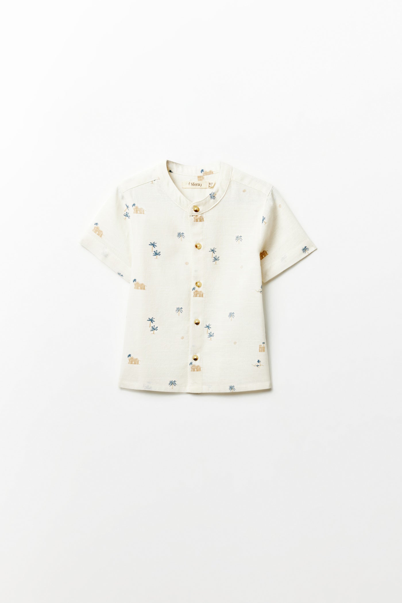 Sfera Printed shirt - White 4 Shaws Department Stores