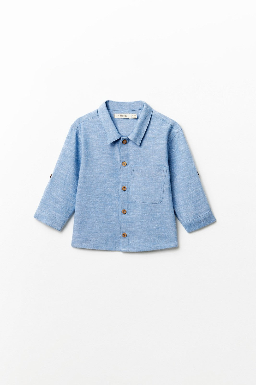 Sfera Chambray shirt - Blue 4 Shaws Department Stores