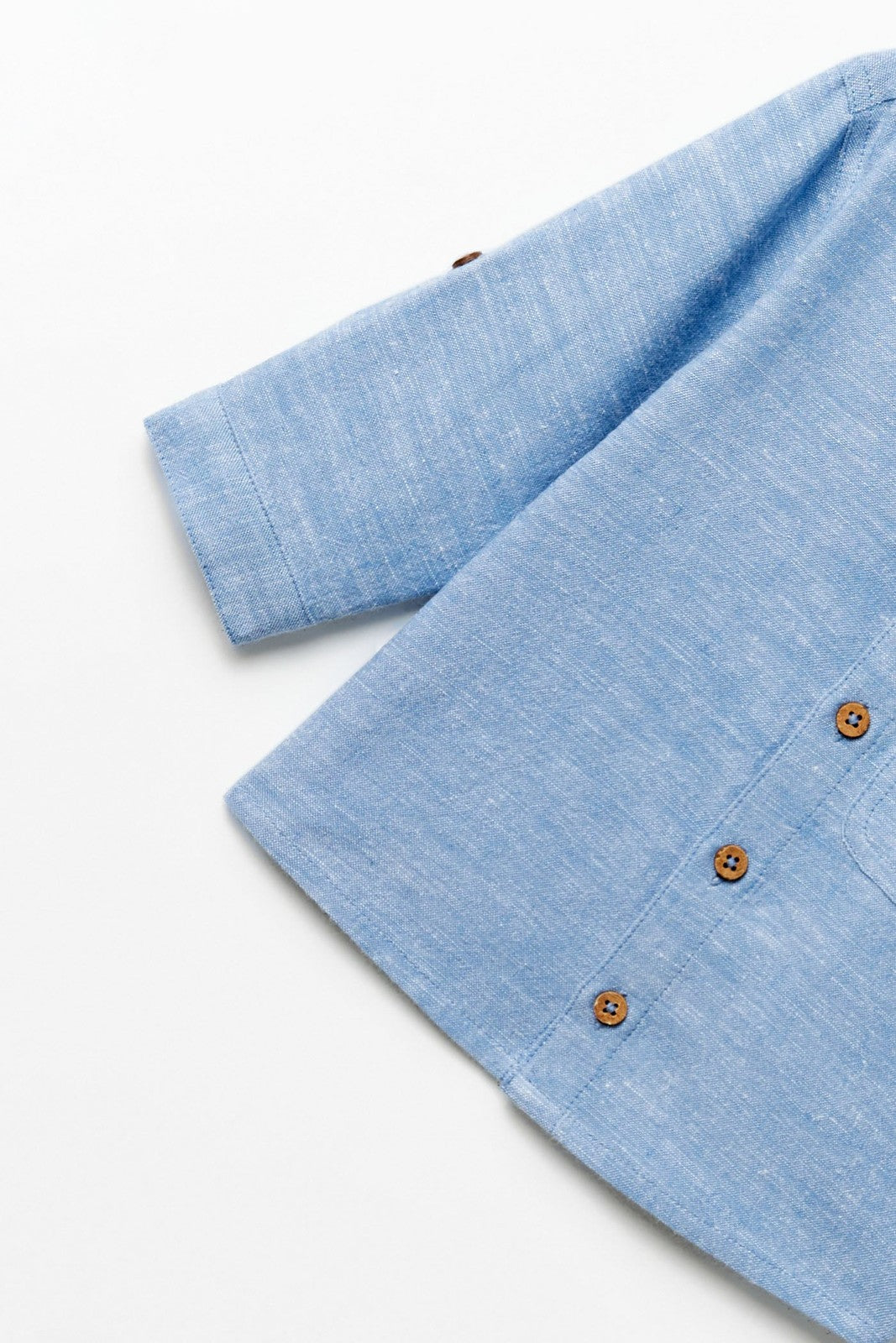 Sfera Chambray shirt - Blue 5 Shaws Department Stores