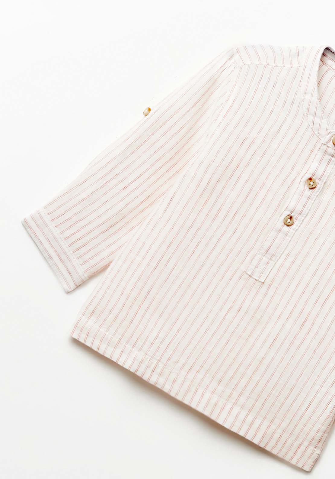 Sfera Cotton-linen shirt - Wine 4 Shaws Department Stores