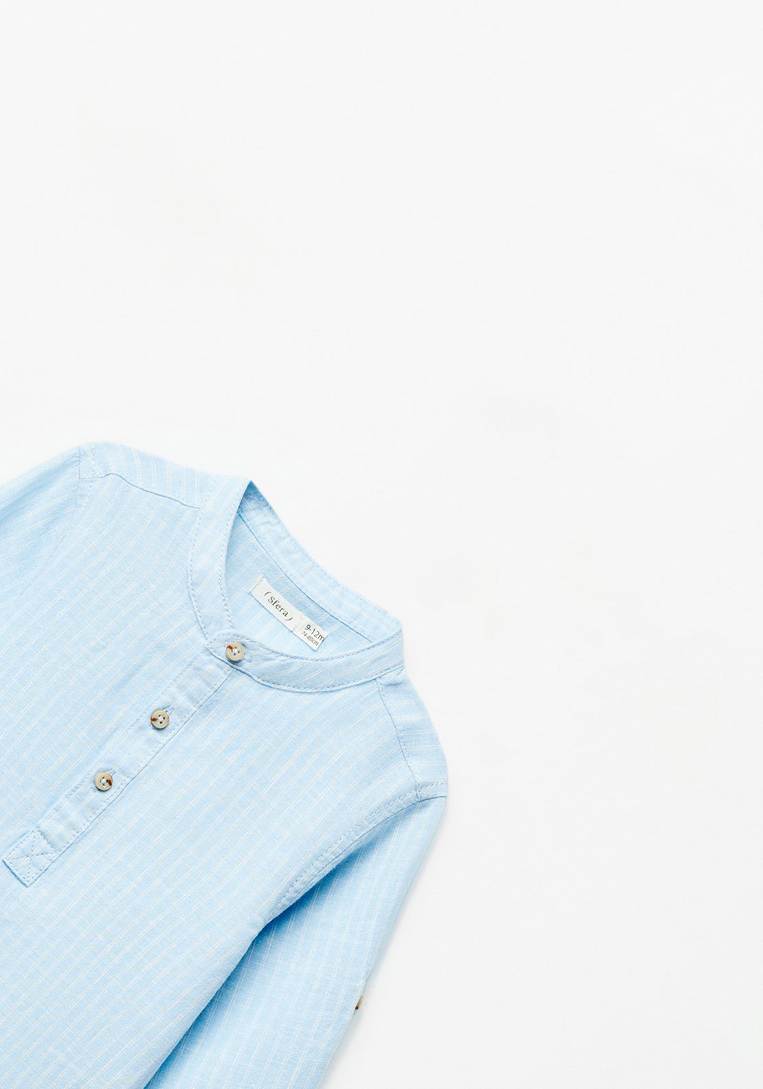 Sfera Cotton-linen shirt - Blue 2 Shaws Department Stores