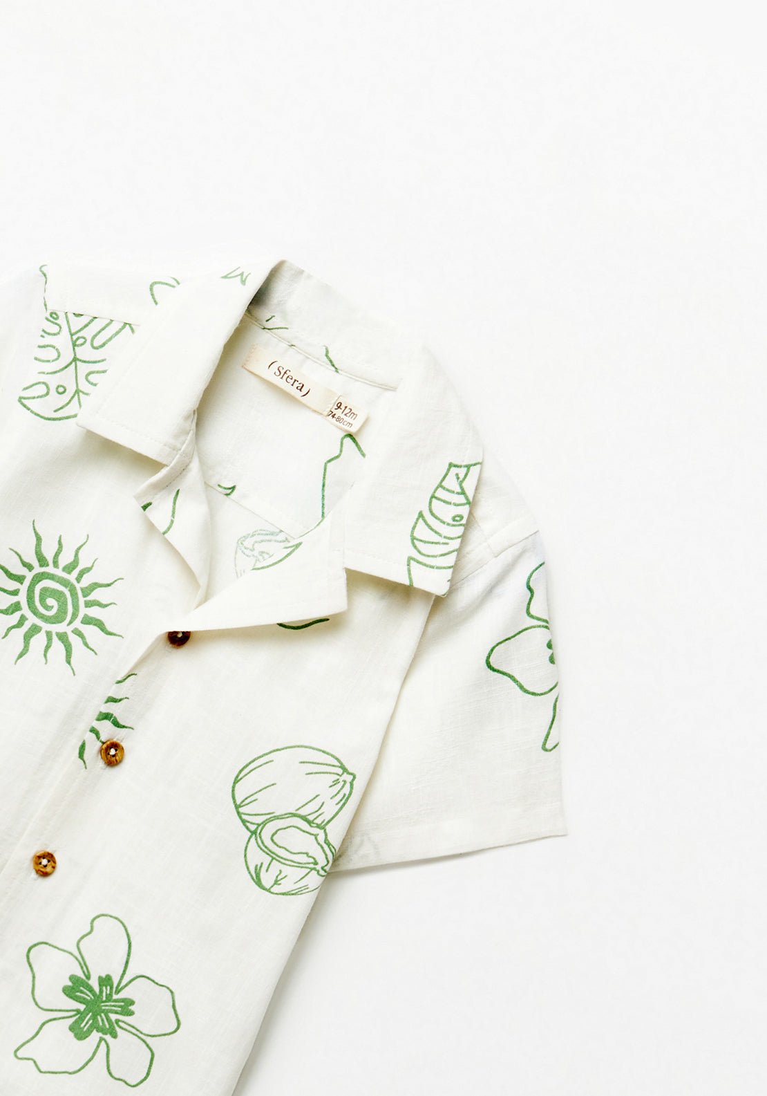 Sfera Printed shirt - Cream 2 Shaws Department Stores