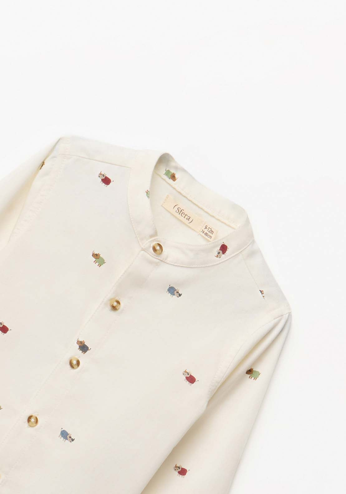 Rhino Print Shirt - White