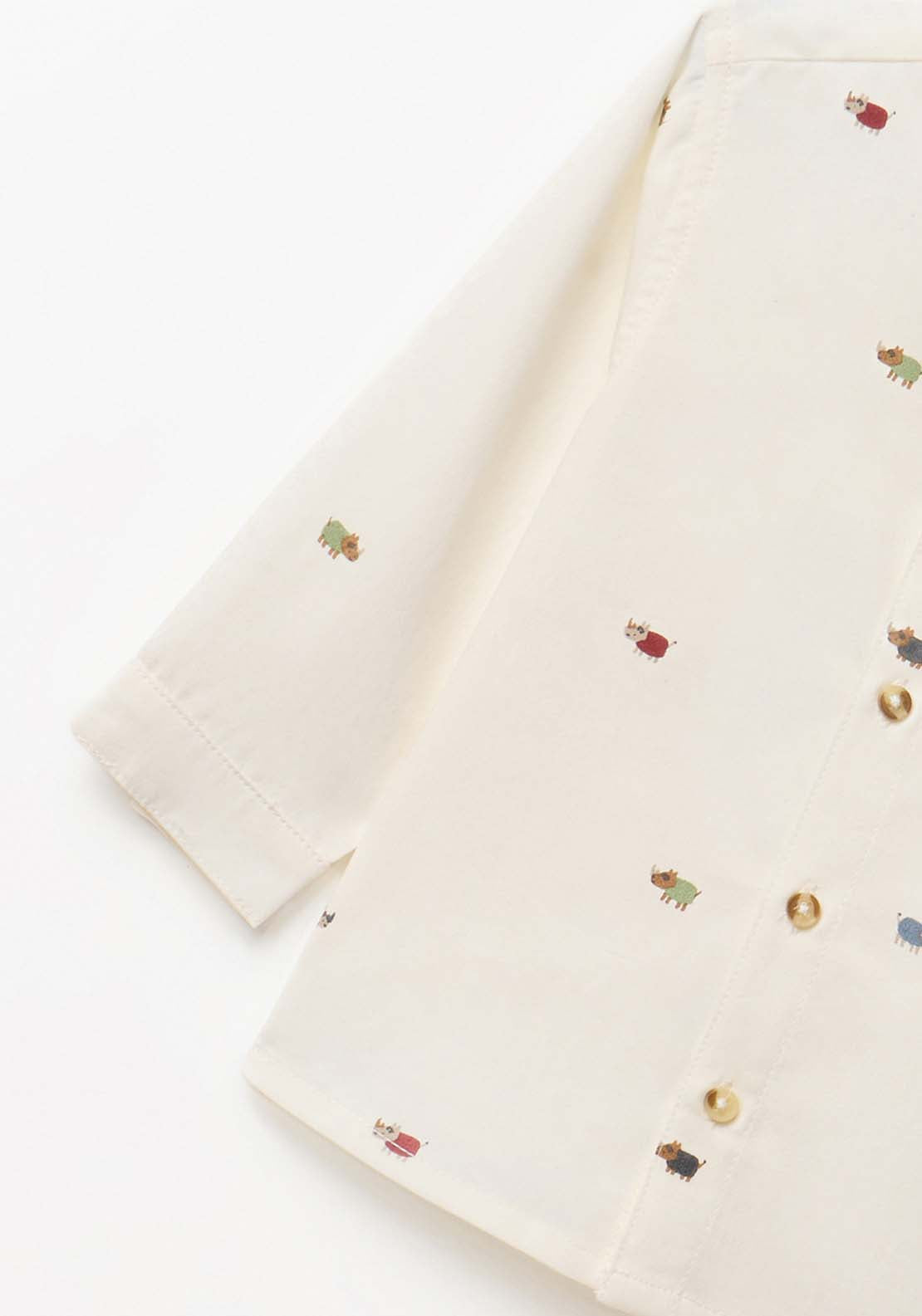 Rhino Print Shirt - White
