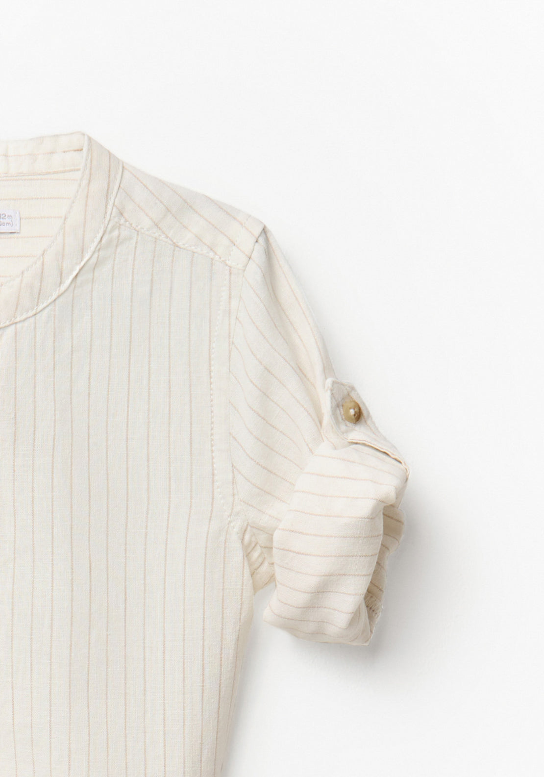 Striped Linen Shirt - Beige