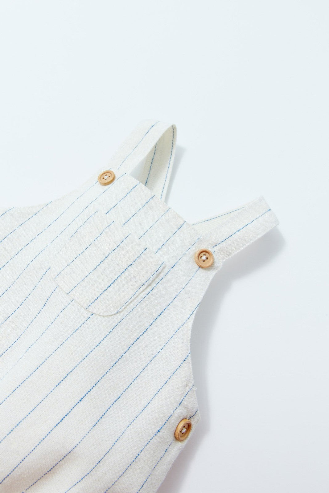 Sfera Striped cotton playsuit - White Off 6 Shaws Department Stores