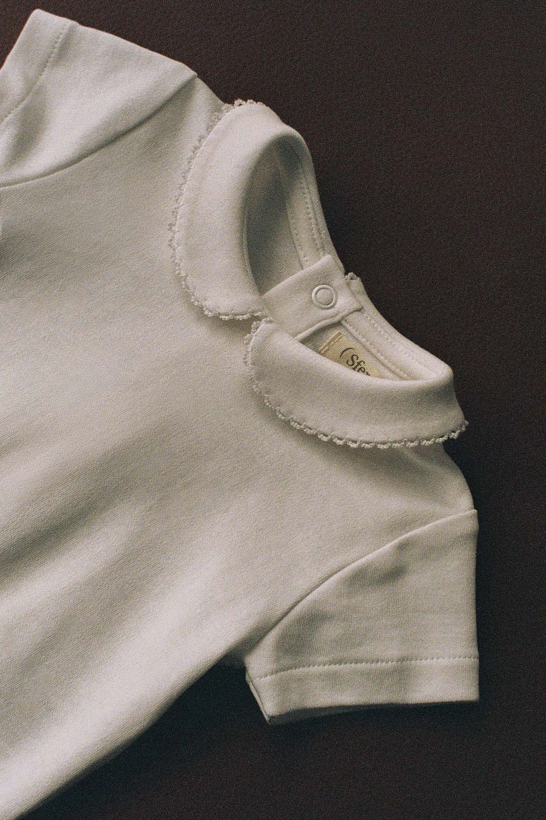 Sfera Round-neck cotton romper - White 5 Shaws Department Stores