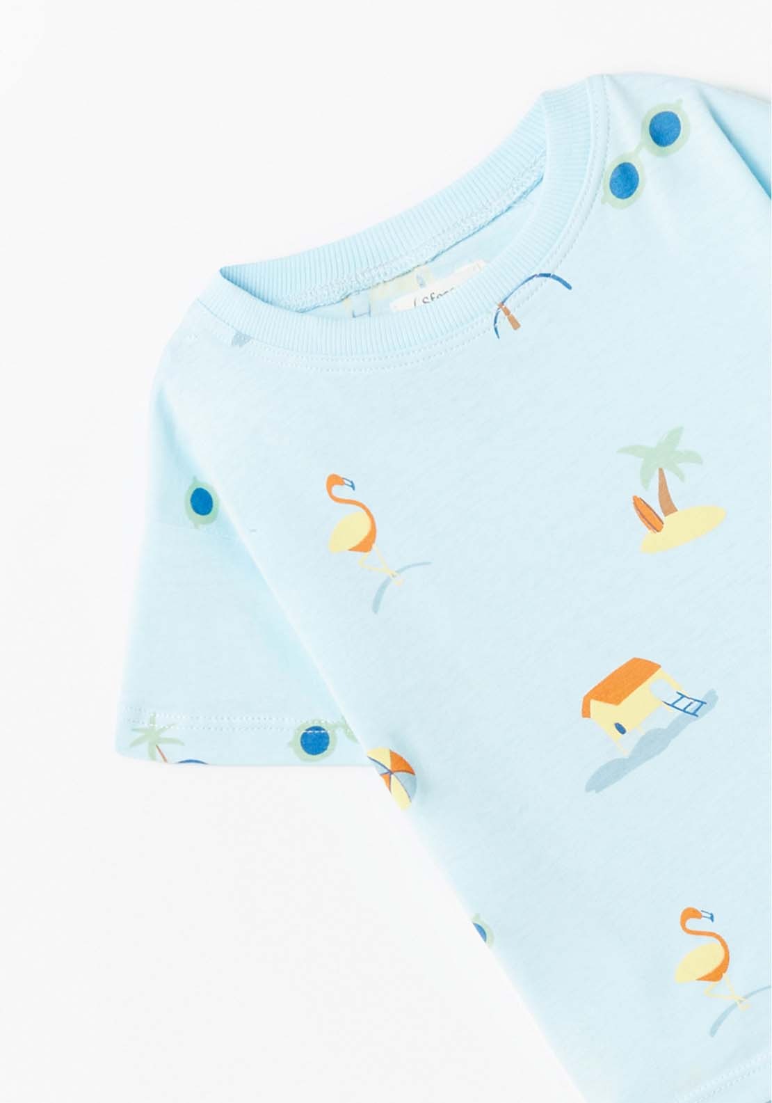Sfera Beach T-Shirt - Blue 2 Shaws Department Stores