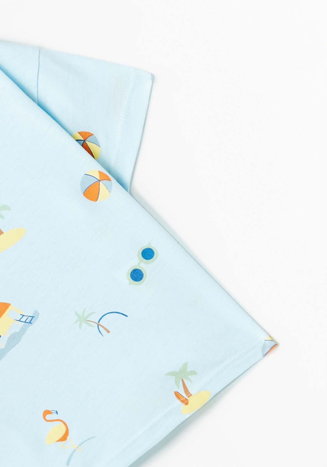Sfera Beach T-Shirt - Blue 4 Shaws Department Stores