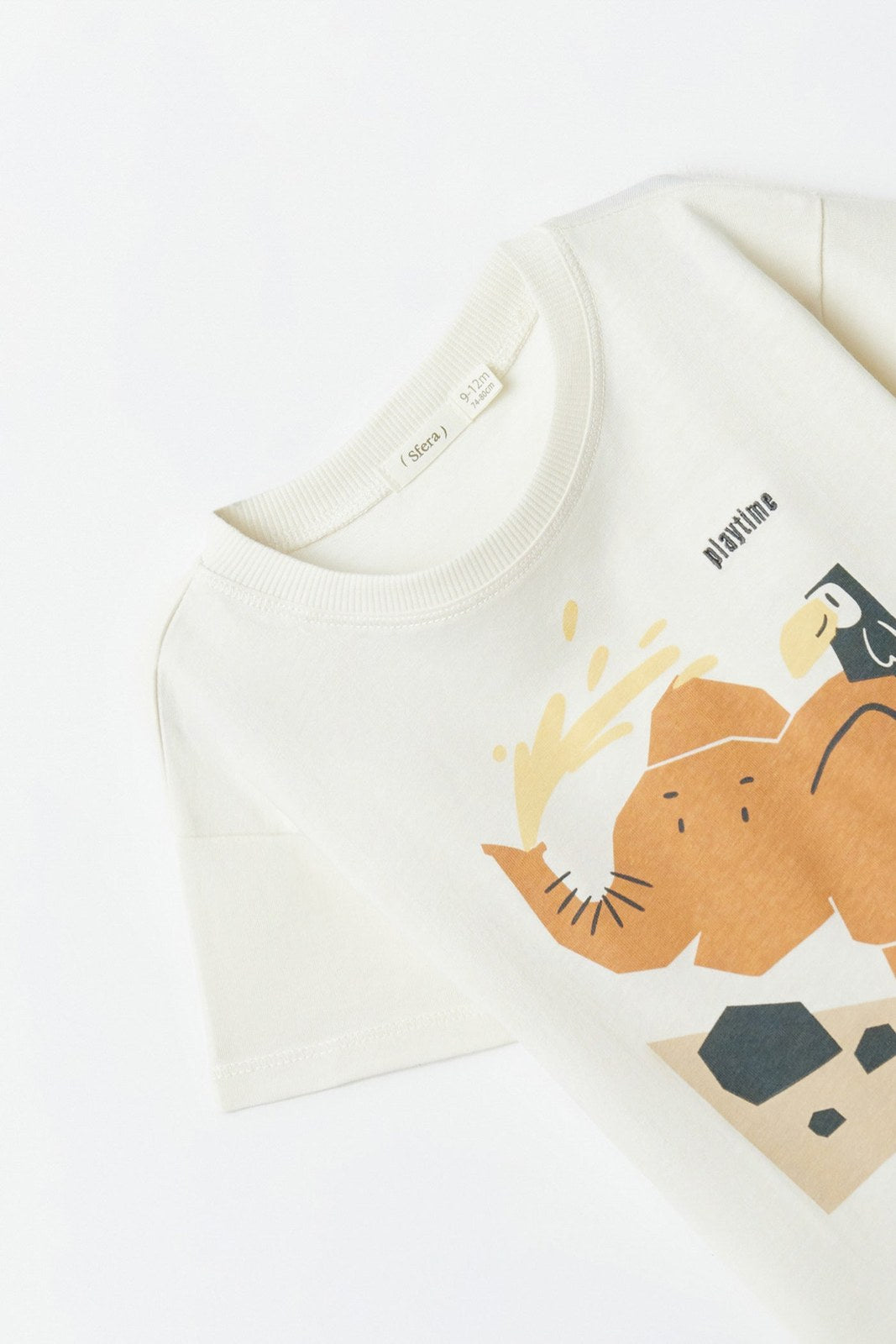 Sfera Printed T-shirt - White 2 Shaws Department Stores